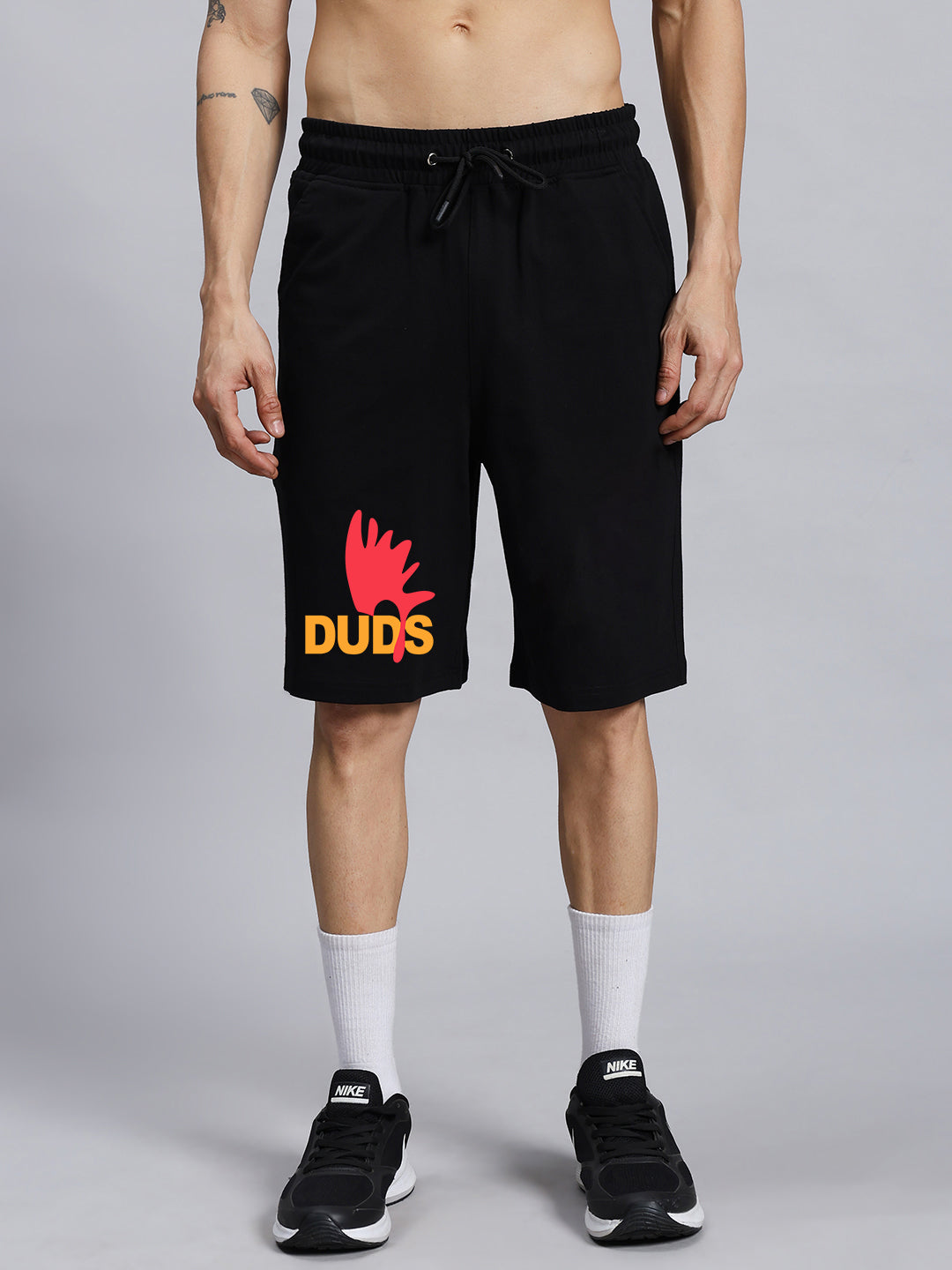 FUNNY CHICKEN SUMMER SHORTS (BLACK)