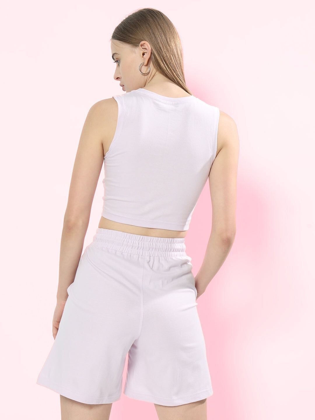 Women's Take Off Co-Ord Set with Print (Lilac)