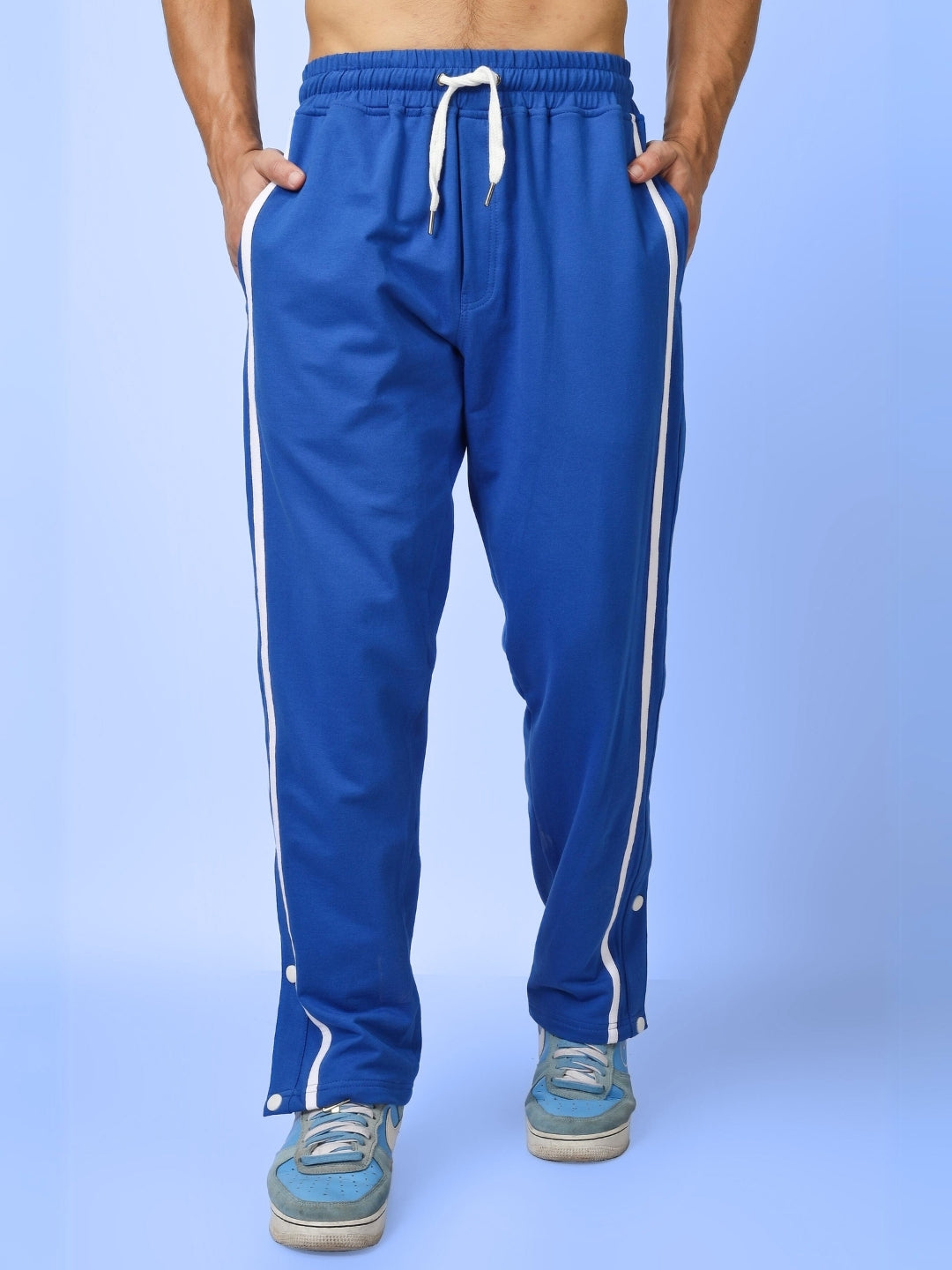 CONTRAST PANEL JOGGERS (BLUE)