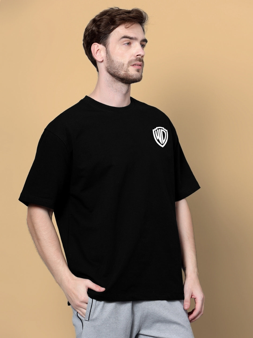 Policia Over-Sized T-Shirt (Black)