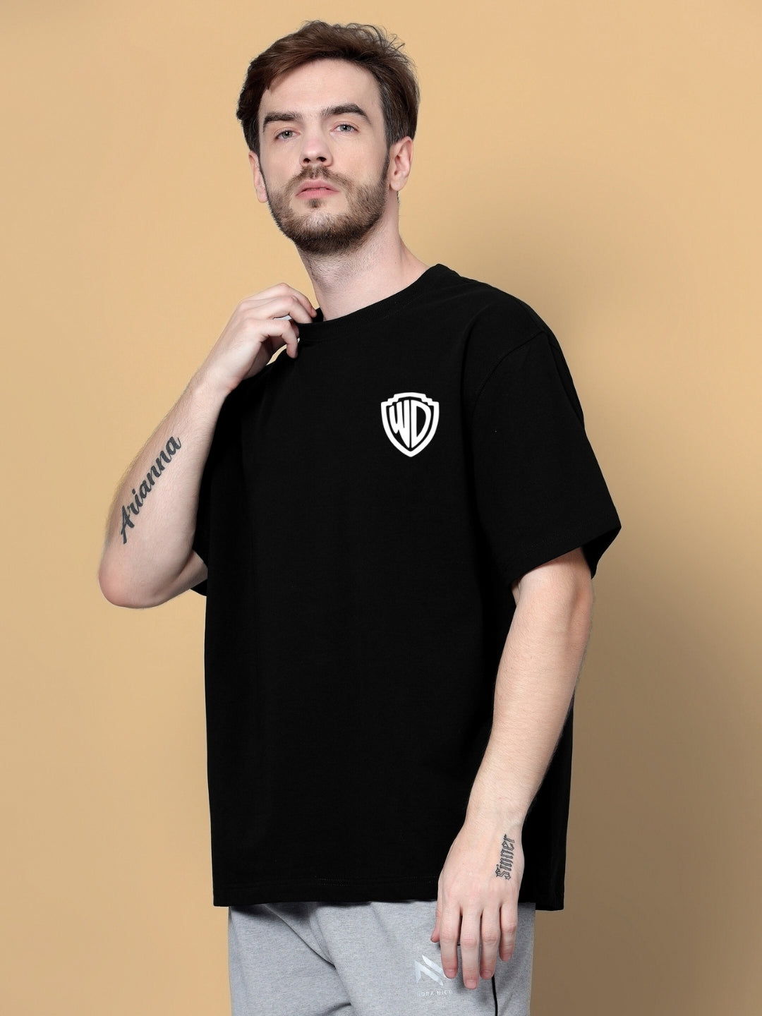 Policia Over-Sized T-Shirt (Black)