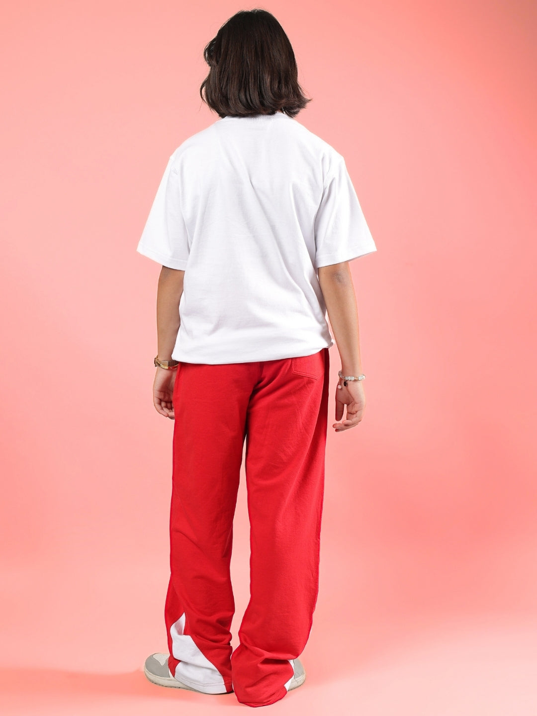 PETER CO-ORD FOR BOYS & GIRLS (WHITE-RED)