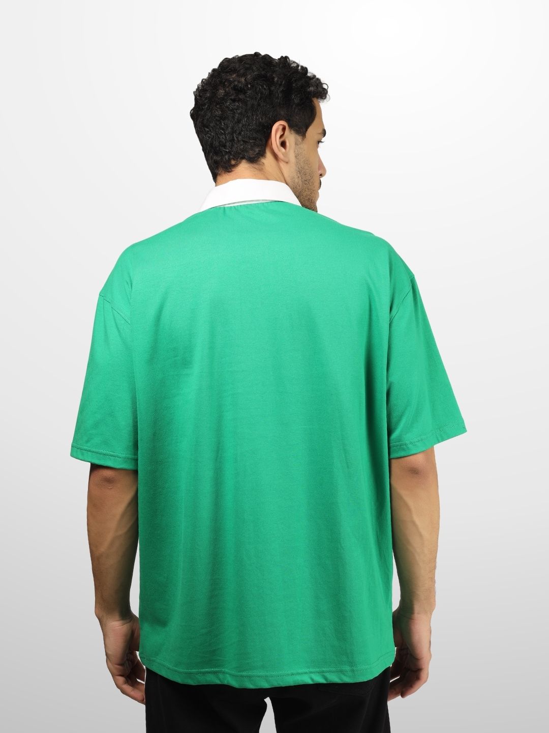Green Oversized Polo T-Shirt - Wearduds
