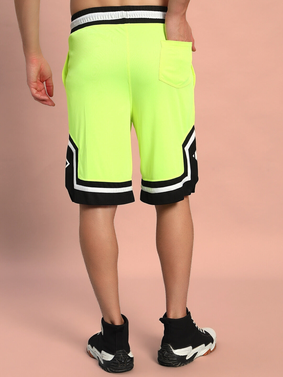 ARMADO REGULAR FIT SHORTS (NEON GREEN)