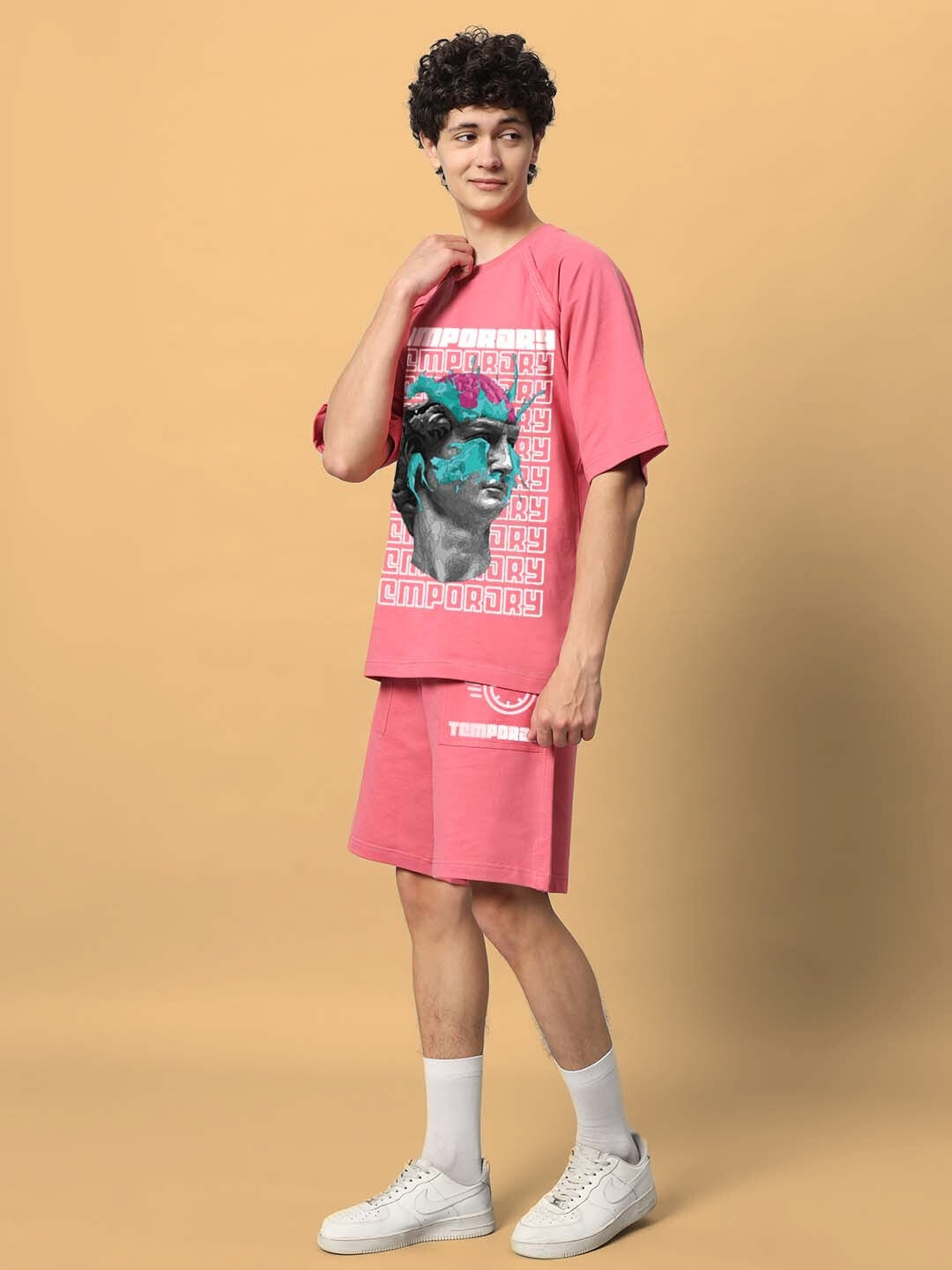 Temporary Co-Ord Set with Print (Pink)
