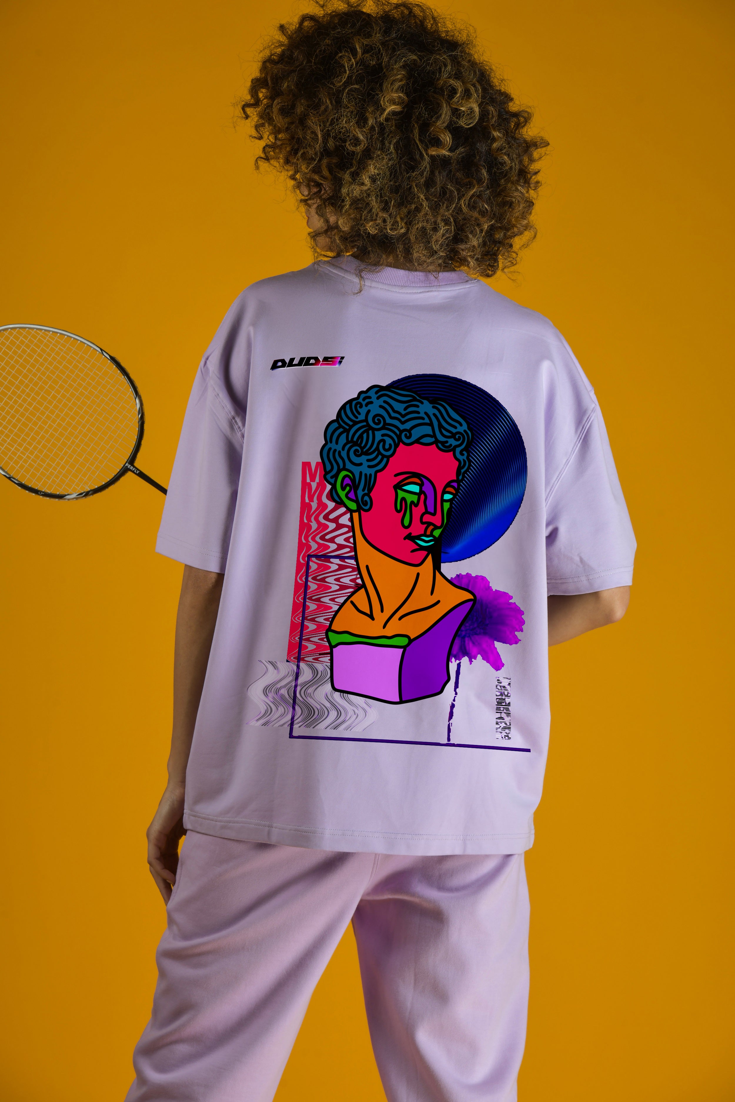 Drip God Over- Sized T-Shirt (Lavender) - Wearduds