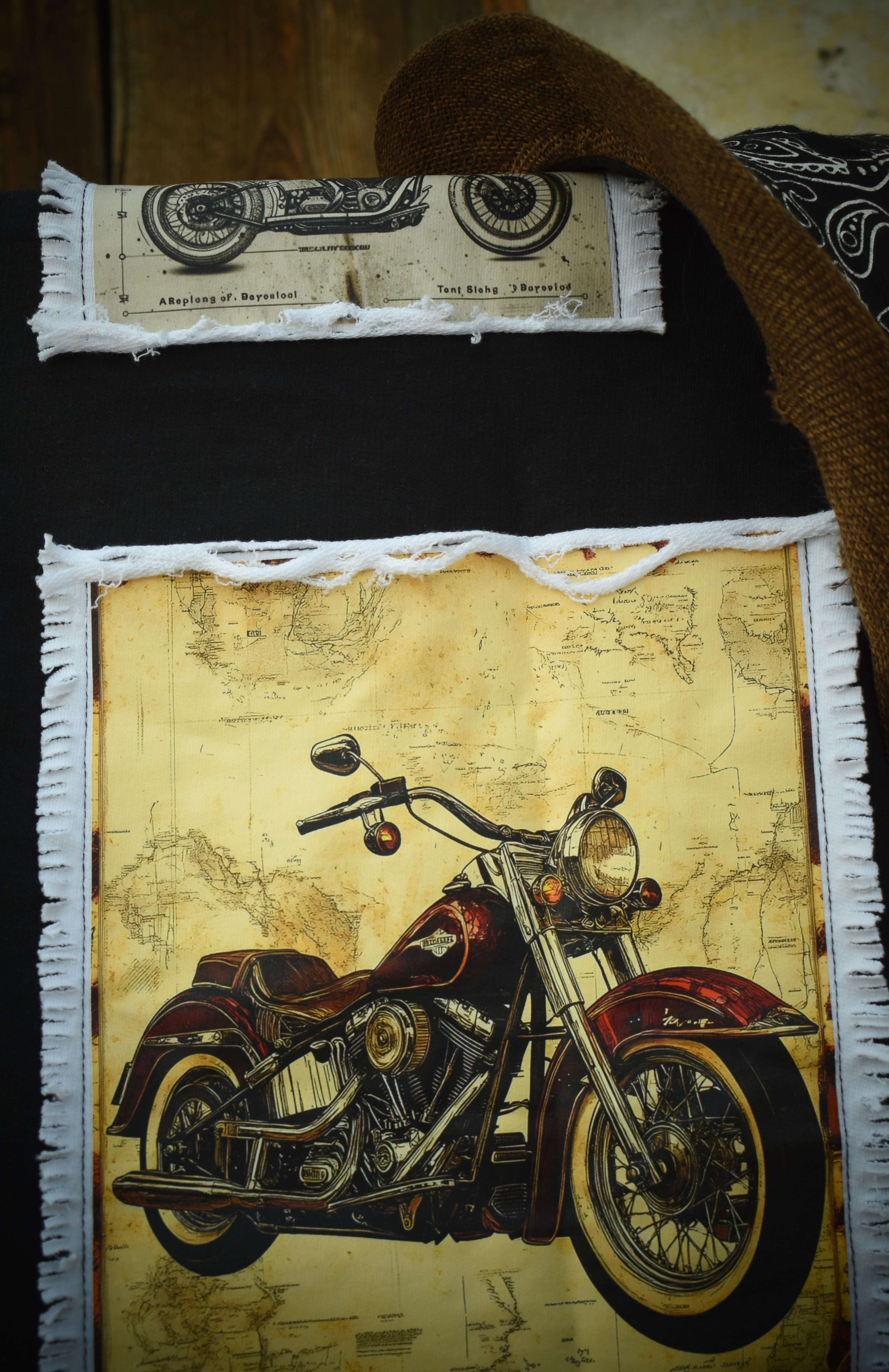 HARLEY DESIGNER OVER-SIZED T-SHIRT (BLACK)
