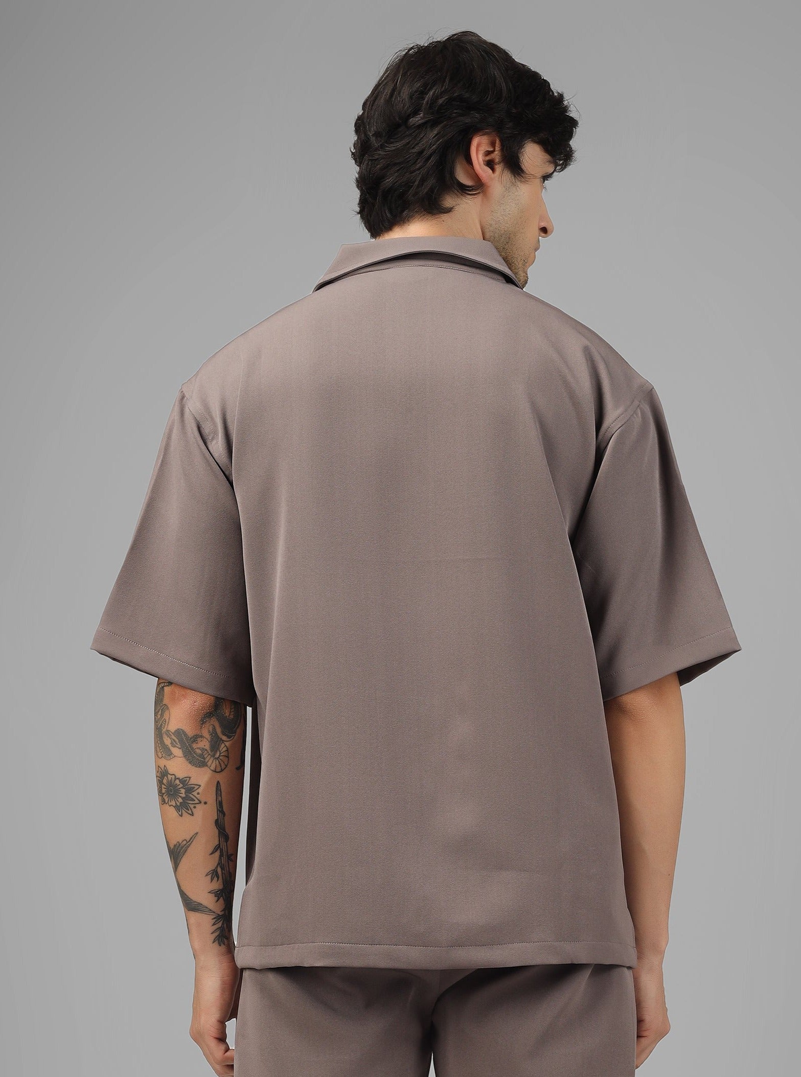 Embellished Owl Designer Shirt (Cuban Collar) - Wearduds