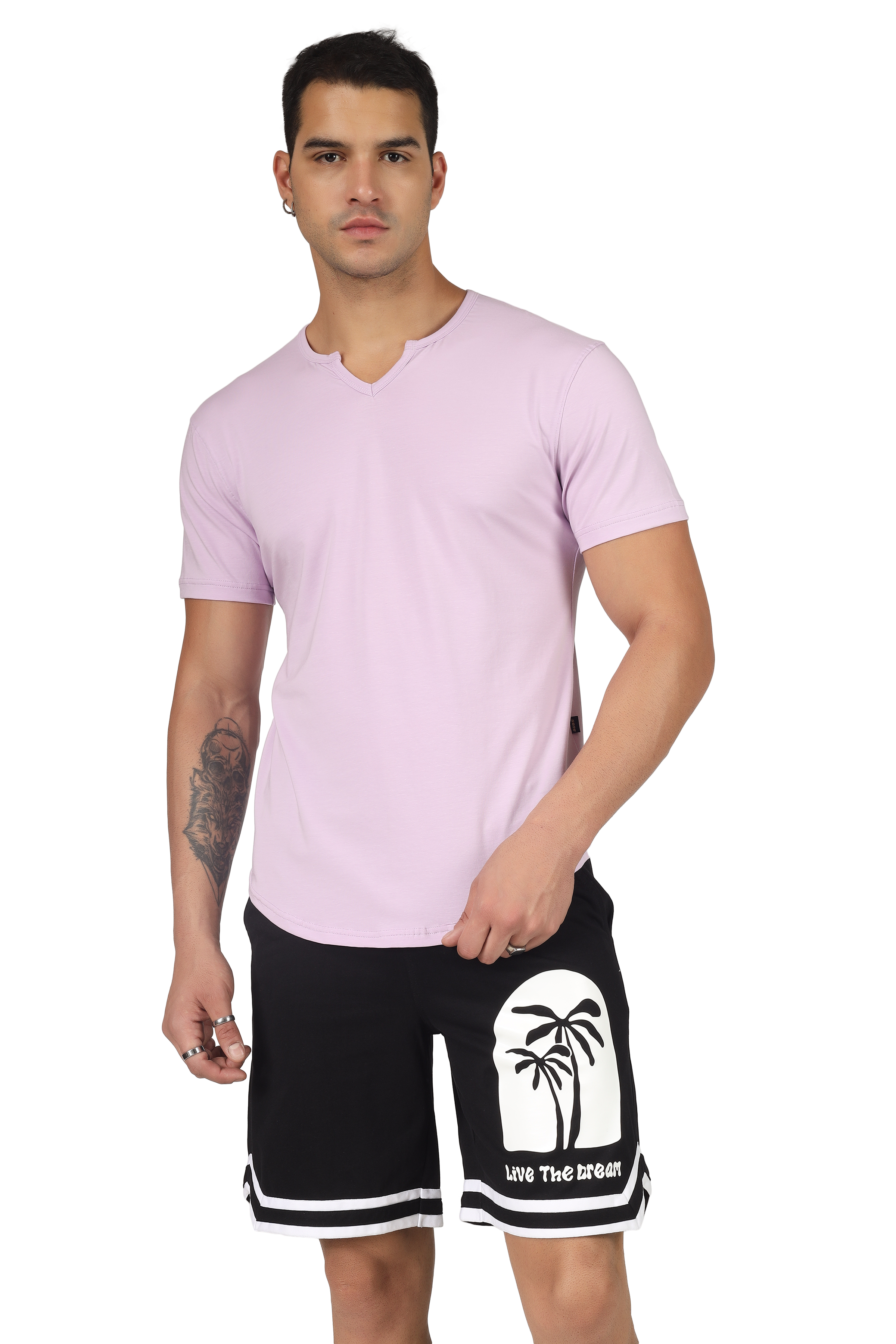 Viking Regular Fit T-Shirt (Lilac) - Wearduds