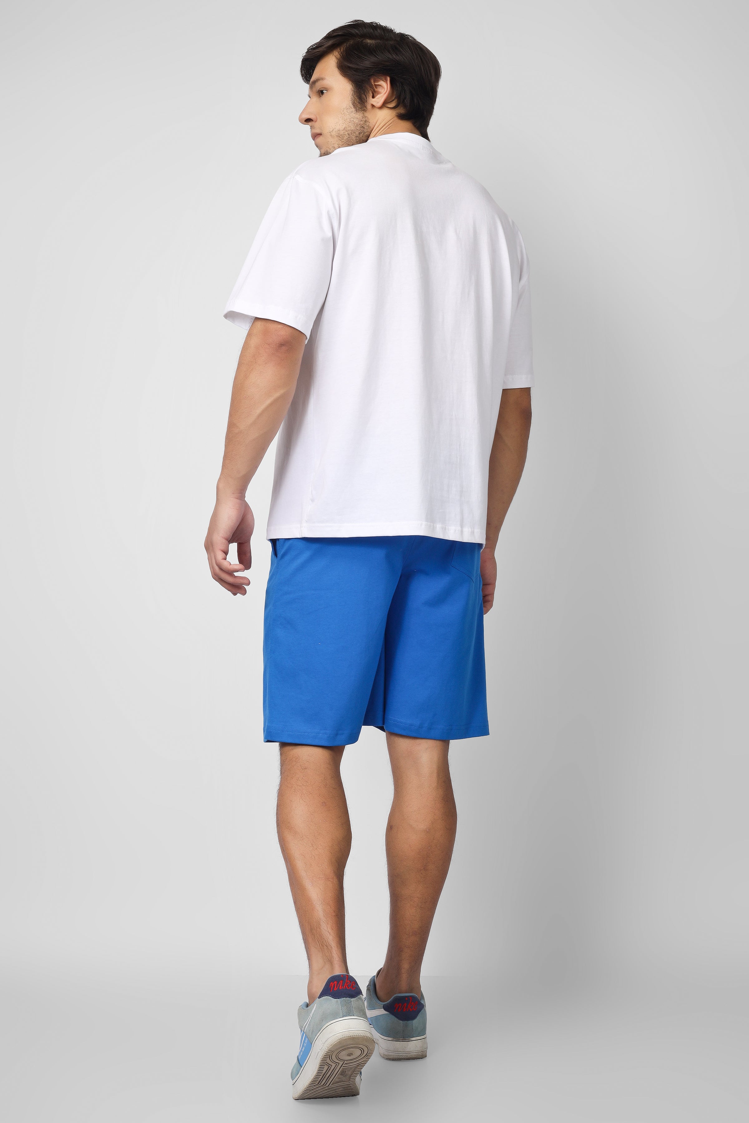 Brooklyn Co-Ord Set (White & Blue) - Wearduds
