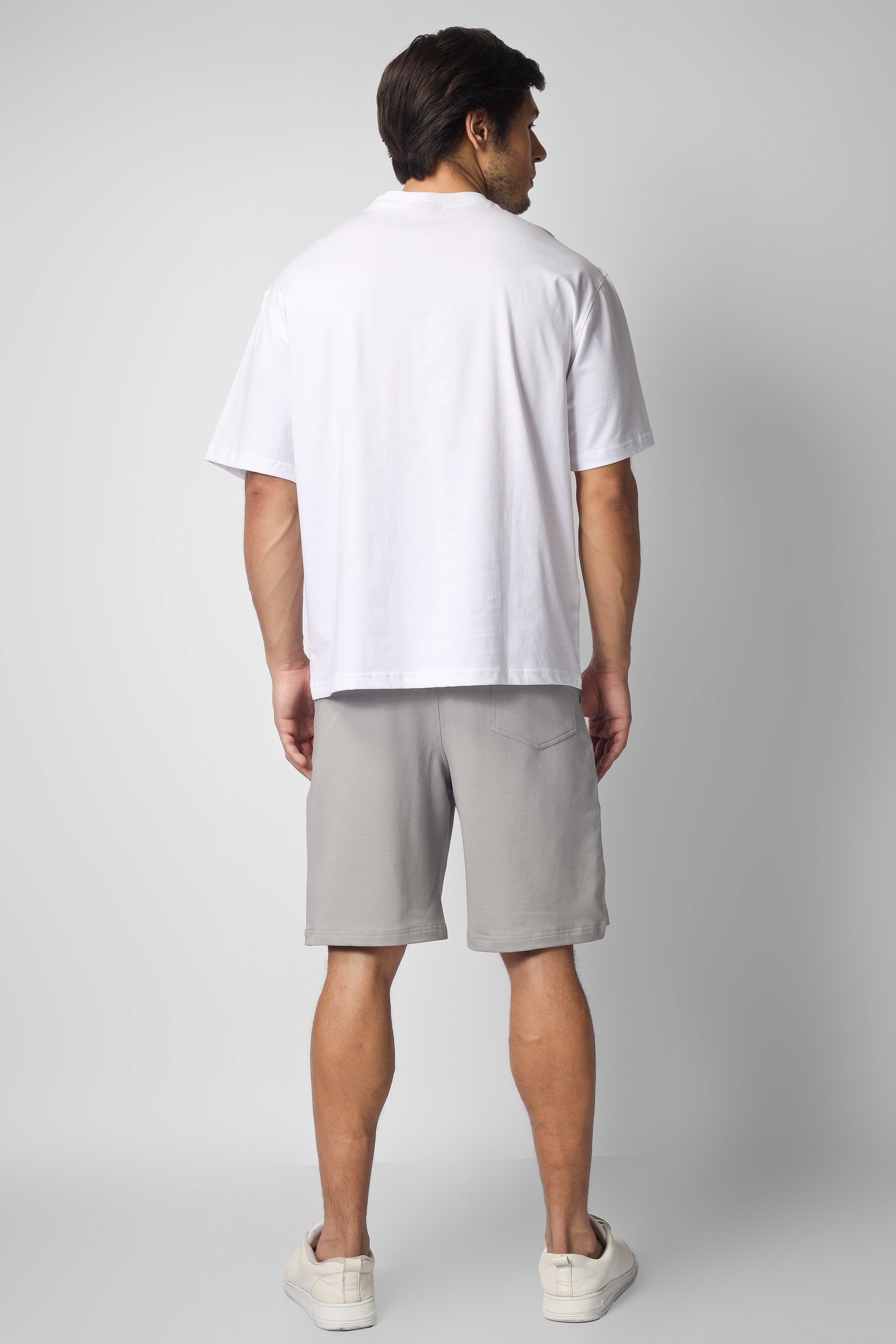 Brooklyn Co-Ord Set (White & Grey) - Wearduds