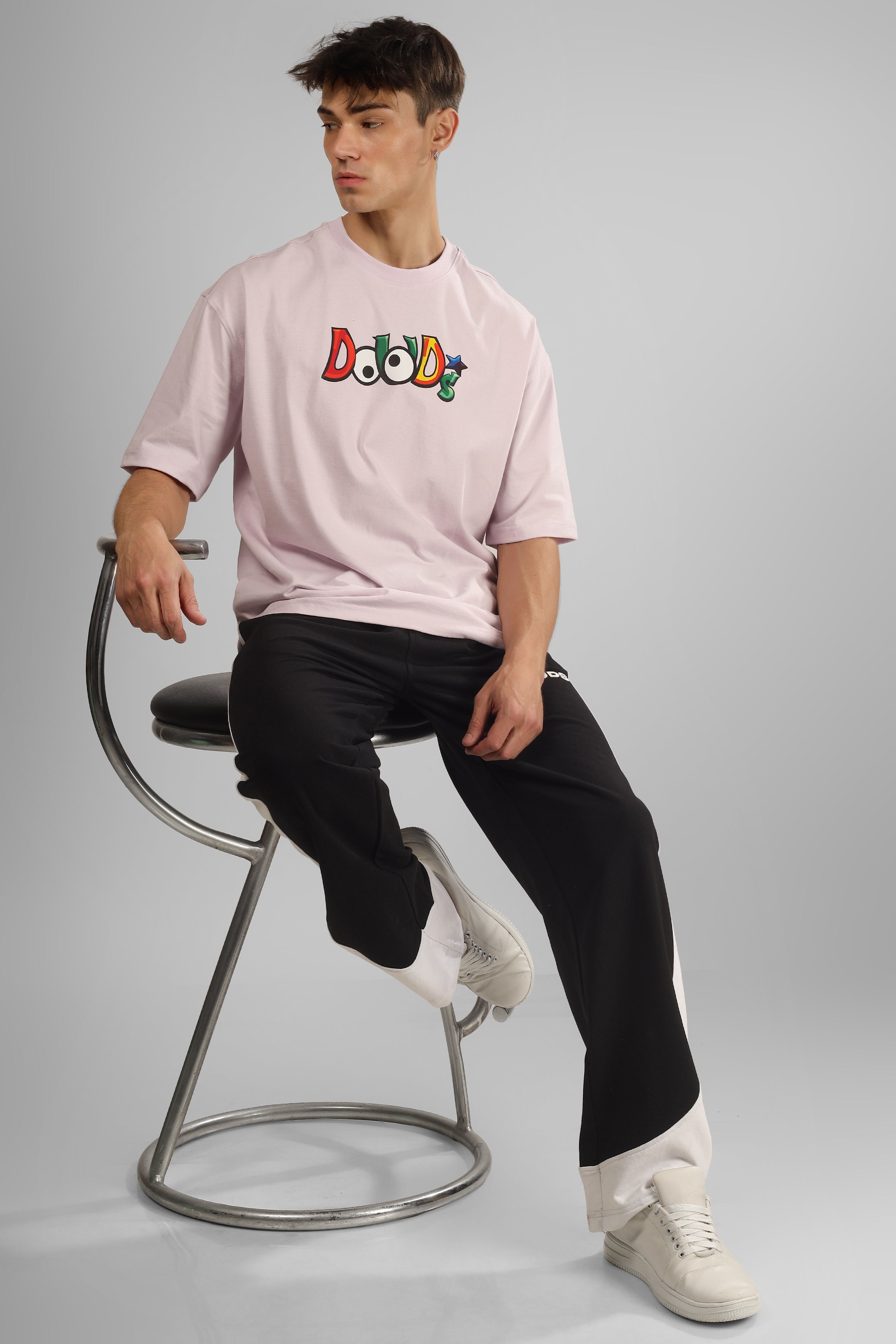 Duds Monster Over-Sized T-Shirt (Pale Pink)