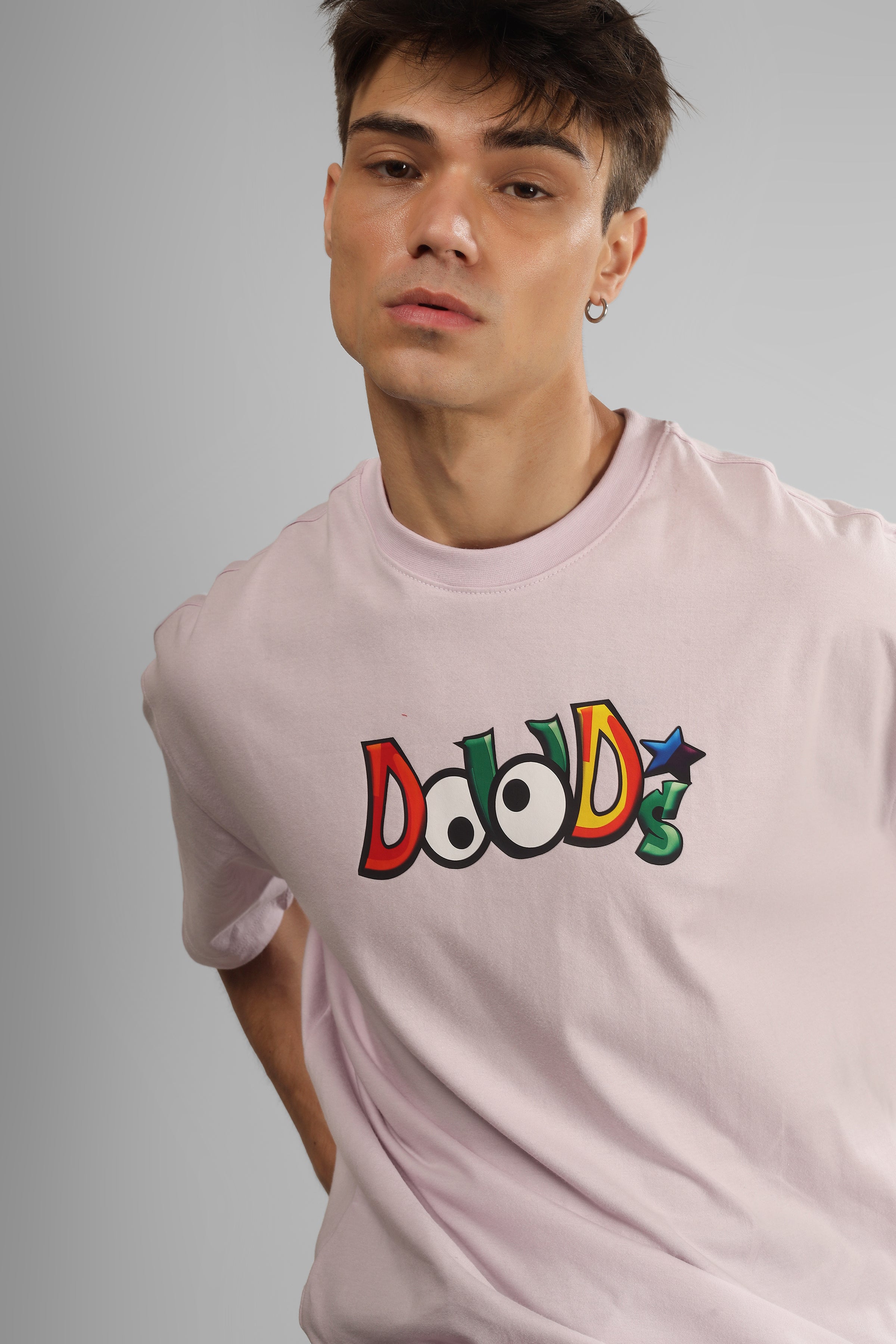 Duds Monster Over-Sized T-Shirt (Pale Pink)