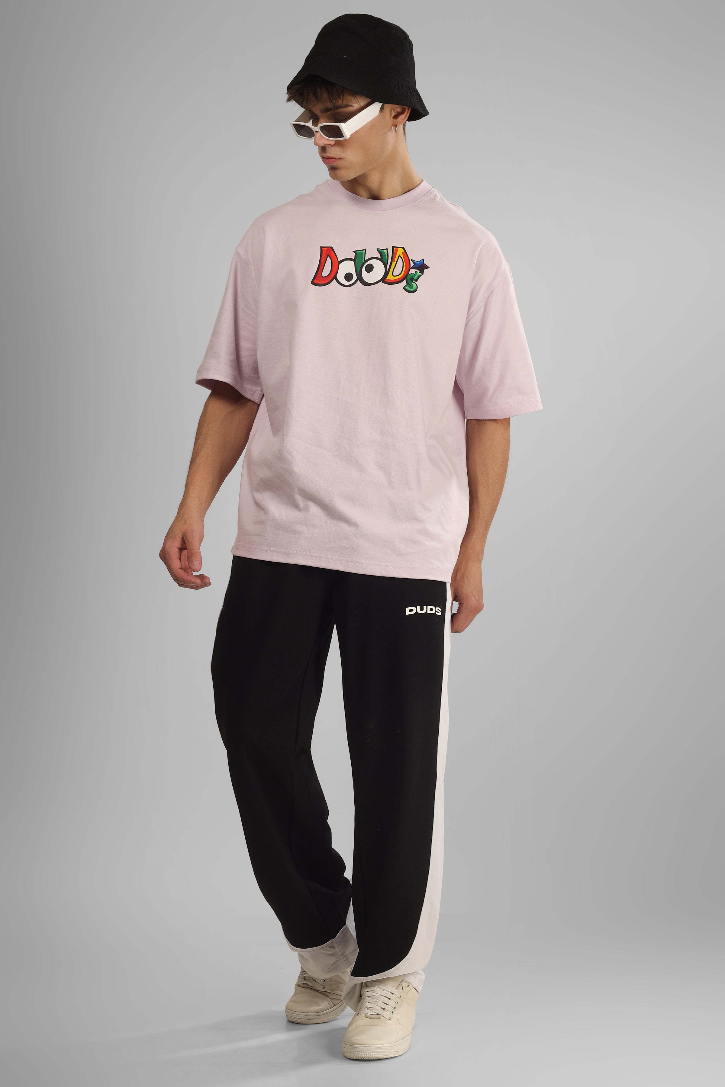 Duds Monster Over-Sized T-Shirt (Pale Pink)