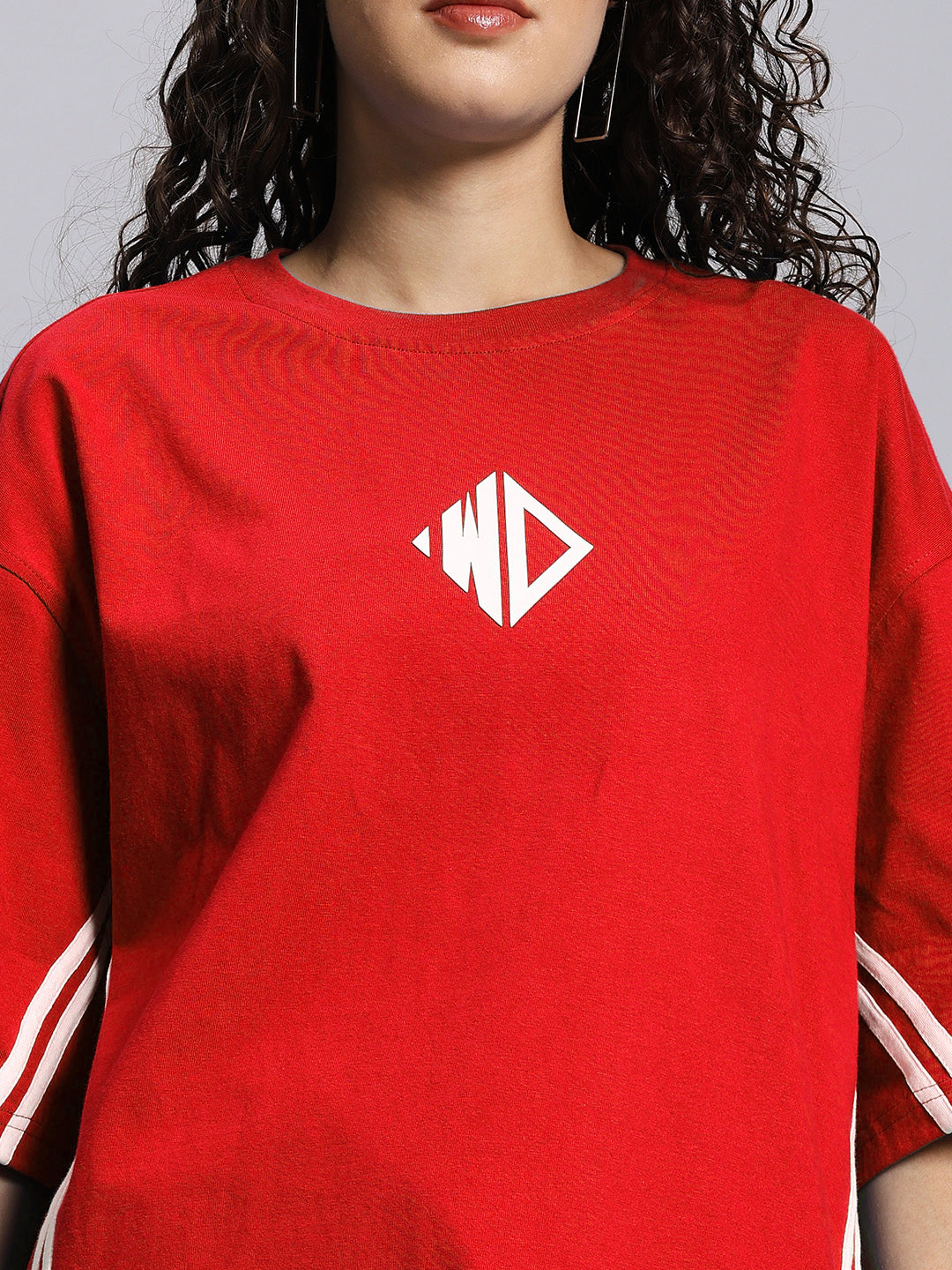 WOMEN'S OUTLOOK SUMMER CO-ORD SHORTS SET (RED)