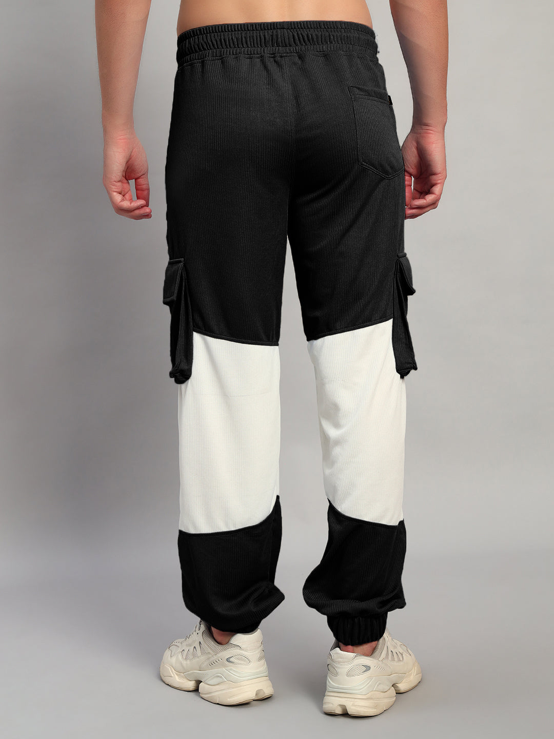 RADIANT RELAXED FIT JOGGERS (BLACK WHITE)