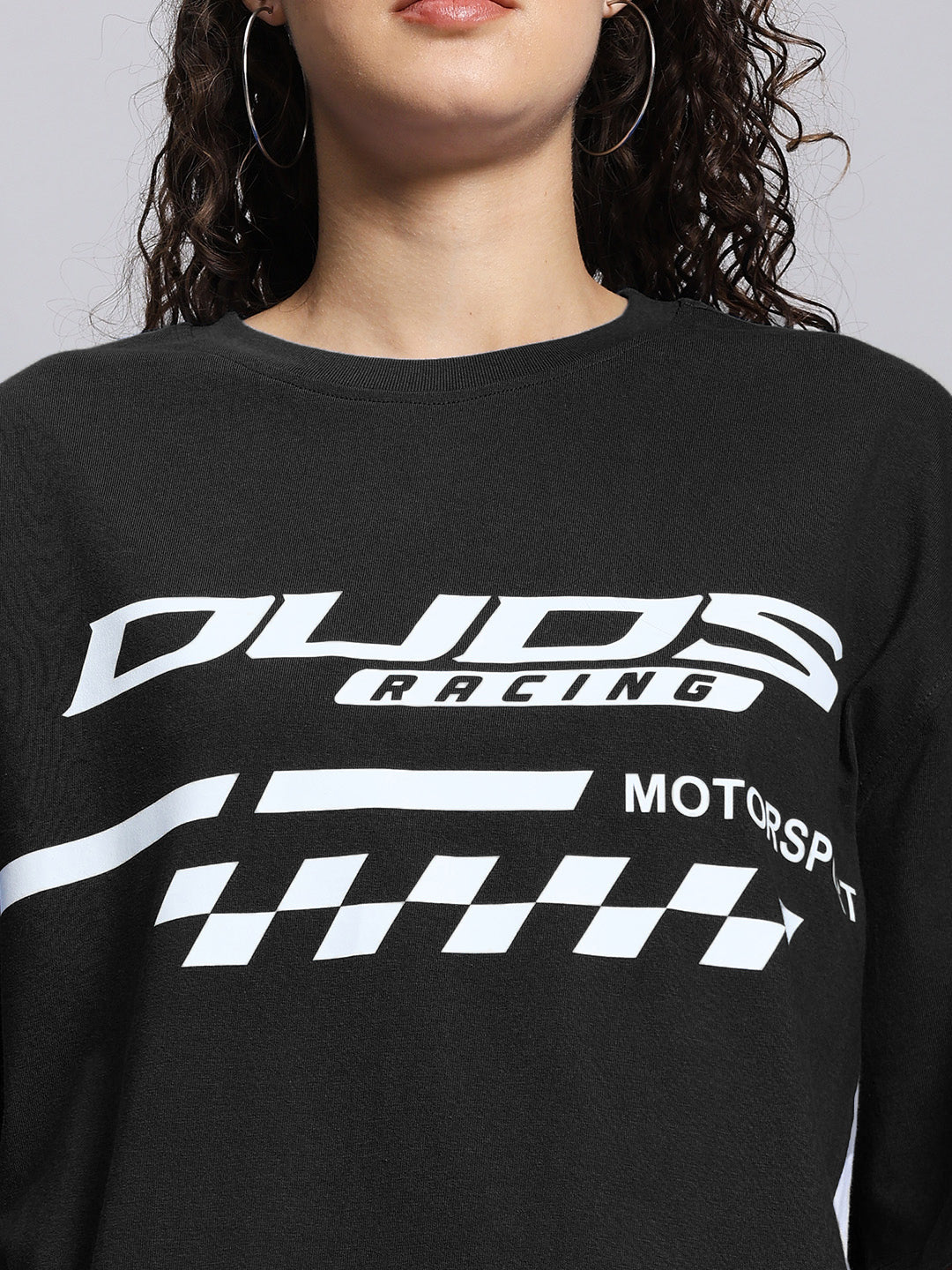 WOMEN'S INDY OVER-SIZED CLASSIC T-SHIRT (BLACK)