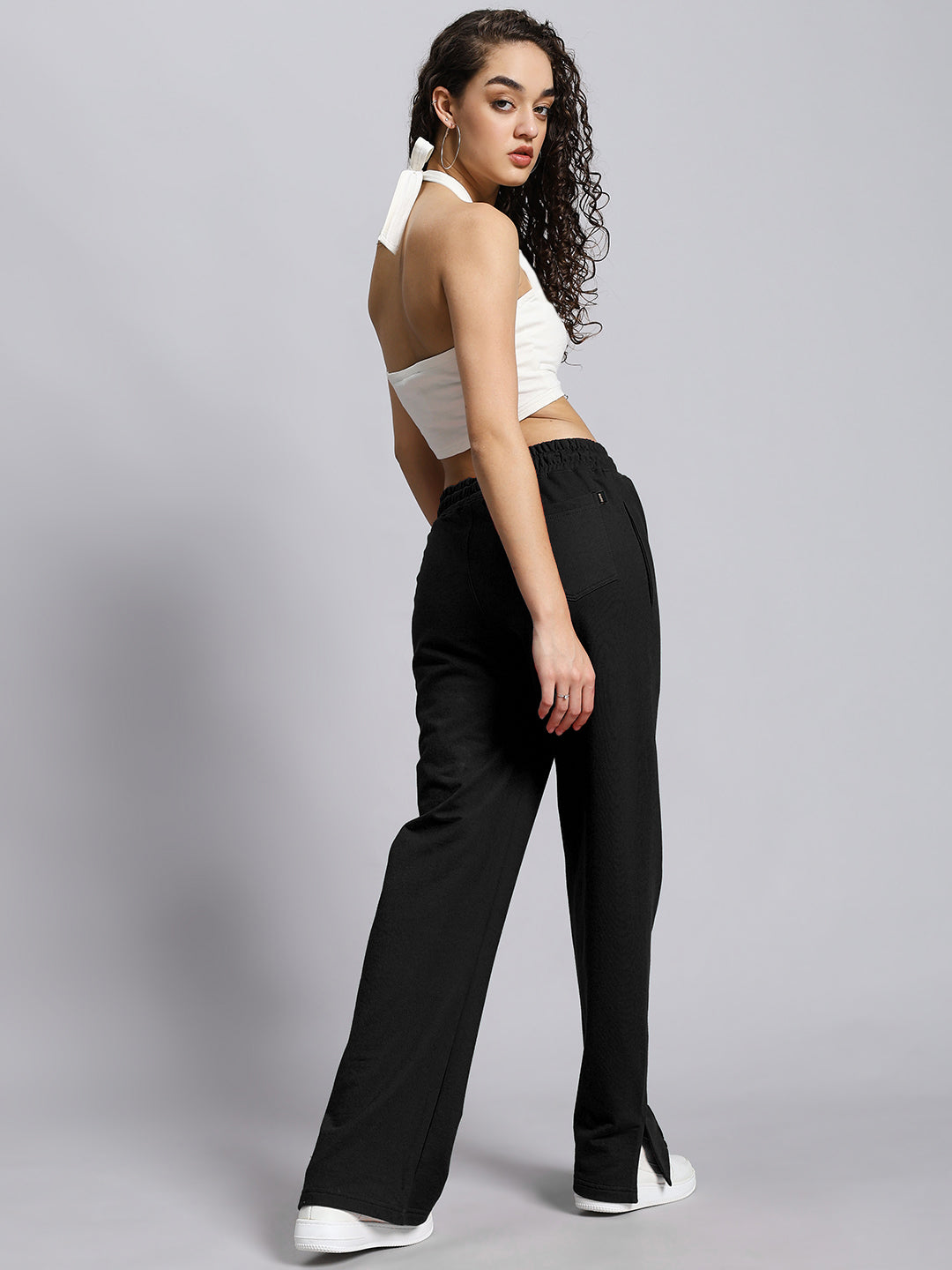 WOMEN'S ANISSA CO-ORD SET (BLACK-OFF WHITE)