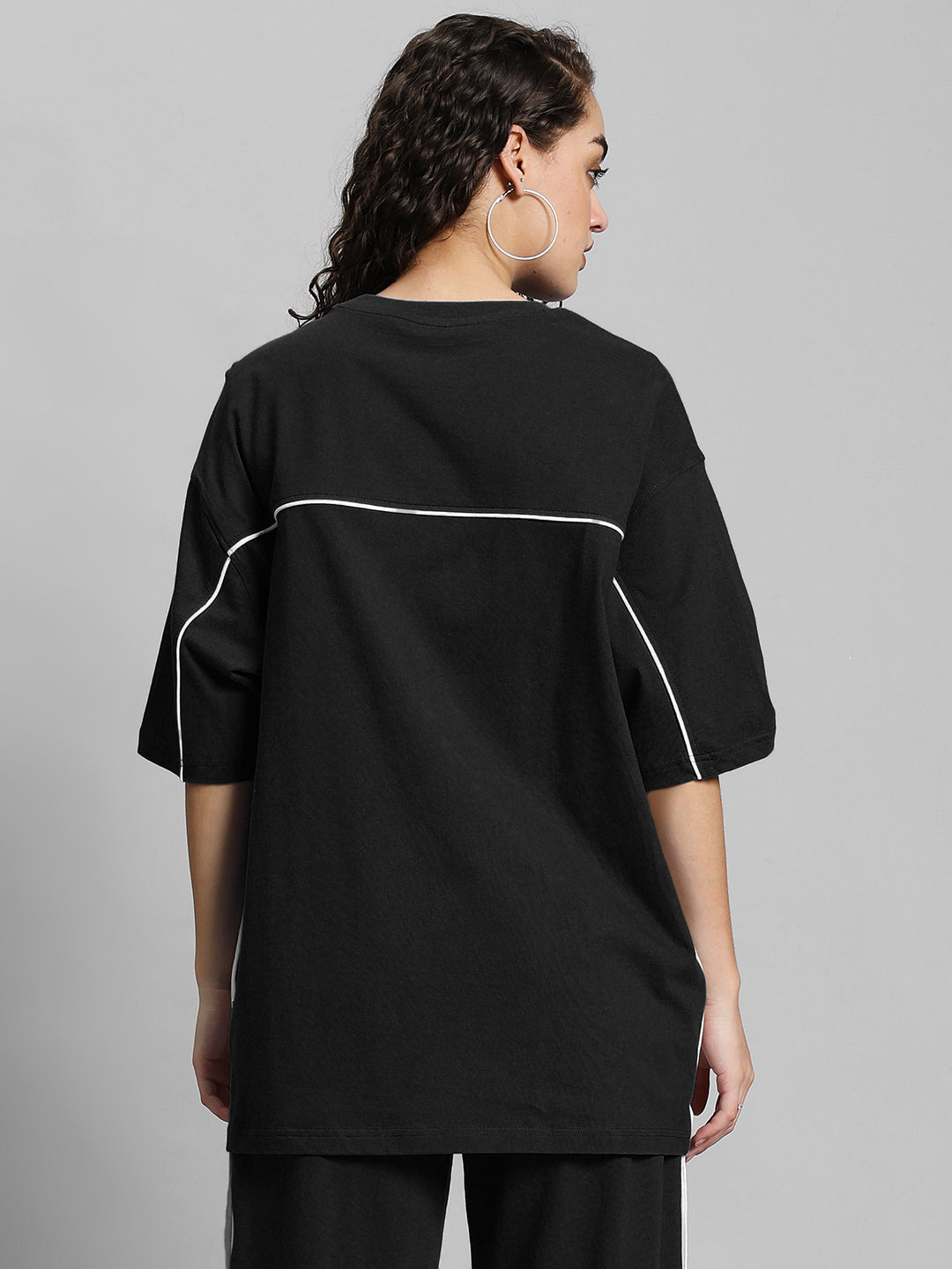 WOMEN'S INDY OVER-SIZED CLASSIC T-SHIRT (BLACK)
