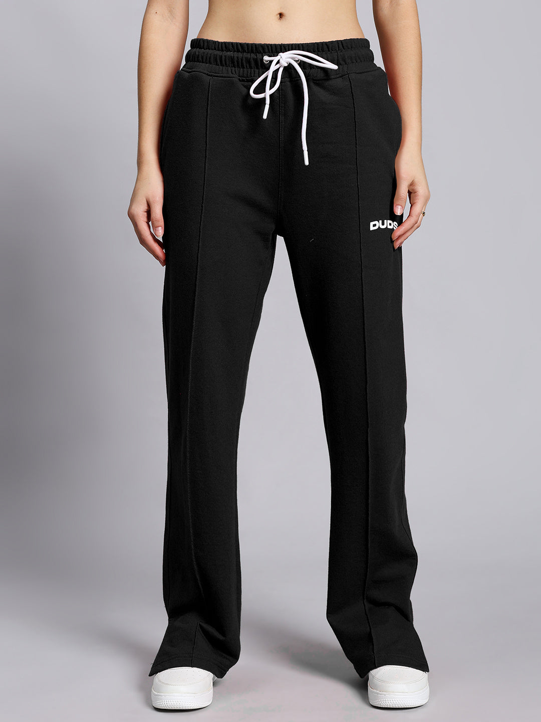 WOMEN'S ANISSA CO-ORD SET (BLACK-OFF WHITE)