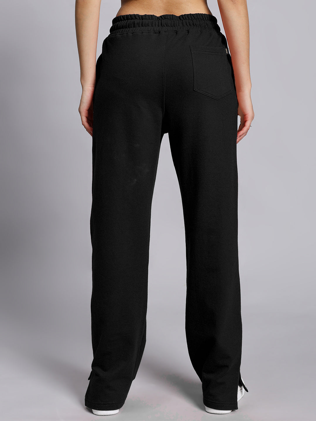 WOMEN'S ZION SIDE SLIT JOGGERS (BLACK)