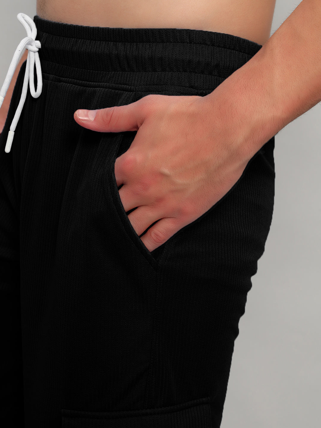 RADIANT RELAXED FIT JOGGERS (BLACK WHITE)