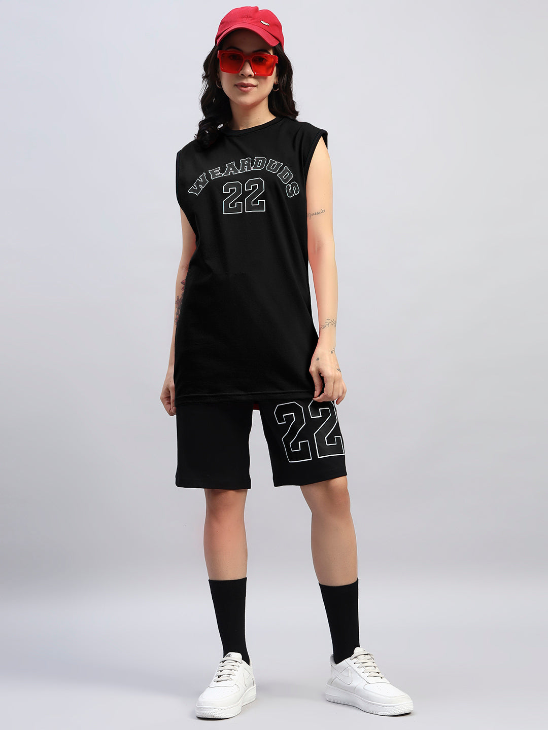WOMEN'S AMIGA GYM CO-ORD SET (BLACK)
