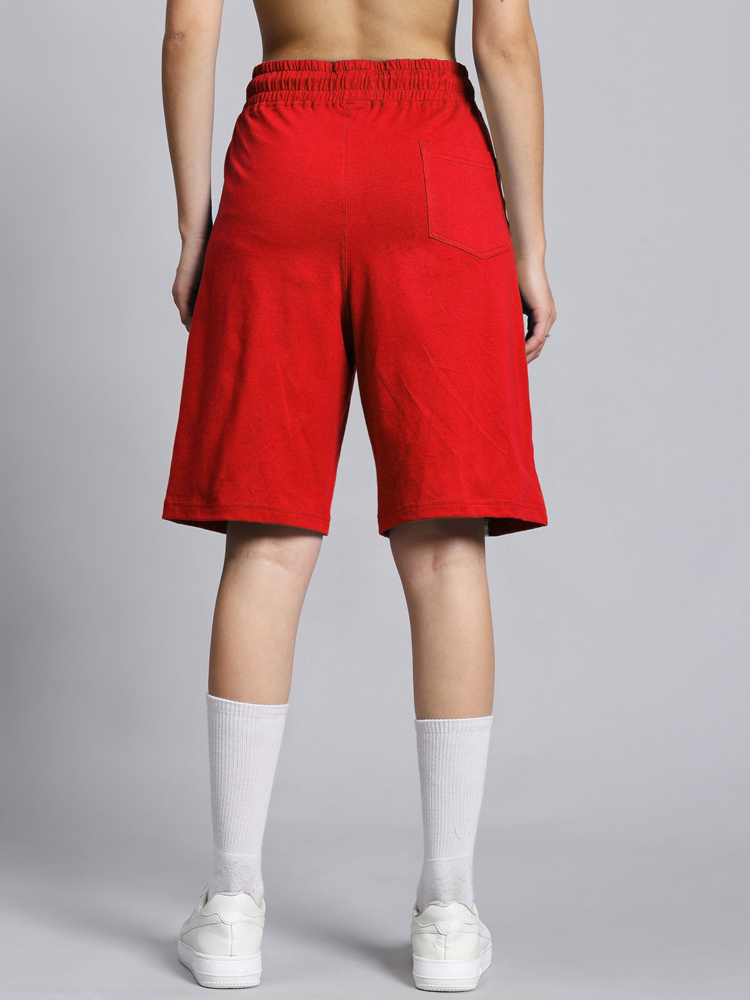 WOMEN'S OUTLOOK REGULAR FIT SHORTS (RED)