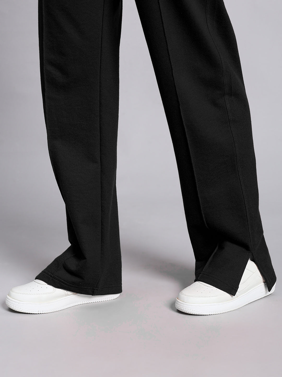 WOMEN'S ZION SIDE SLIT JOGGERS (BLACK)