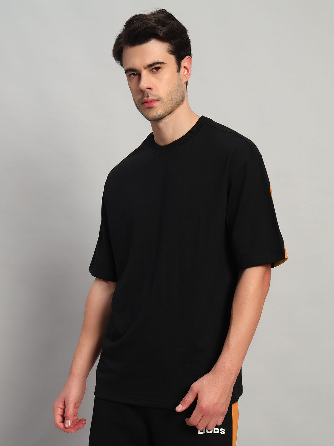 Titan Over-Sized T-Shirt (Black-Orange)
