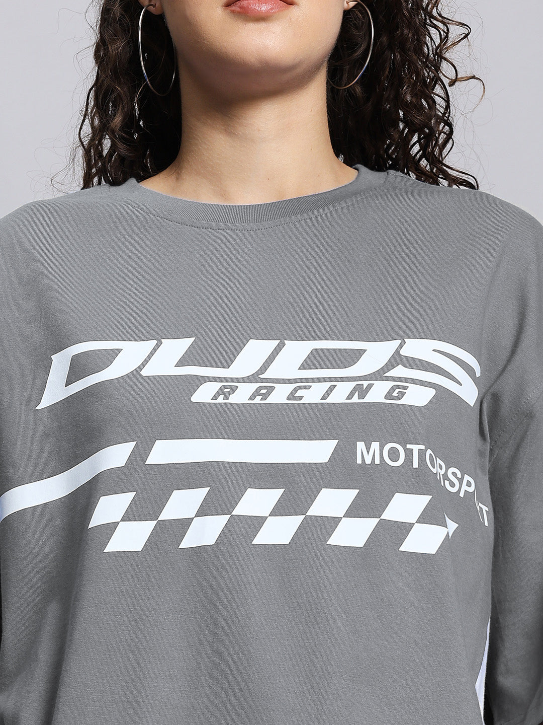 WOMEN'S INDY OVER-SIZED CLASSIC T-SHIRT (GREY)