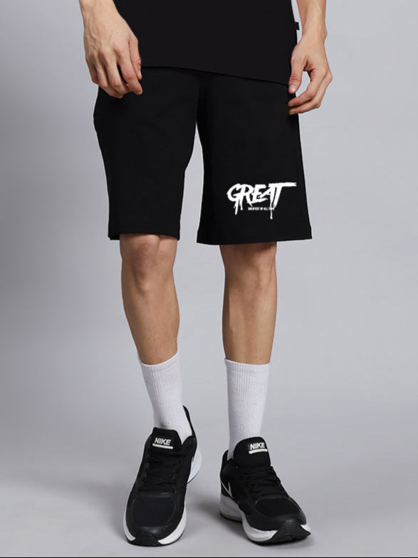 GREAT PRINTED SUMMER SHORTS (BLACK)