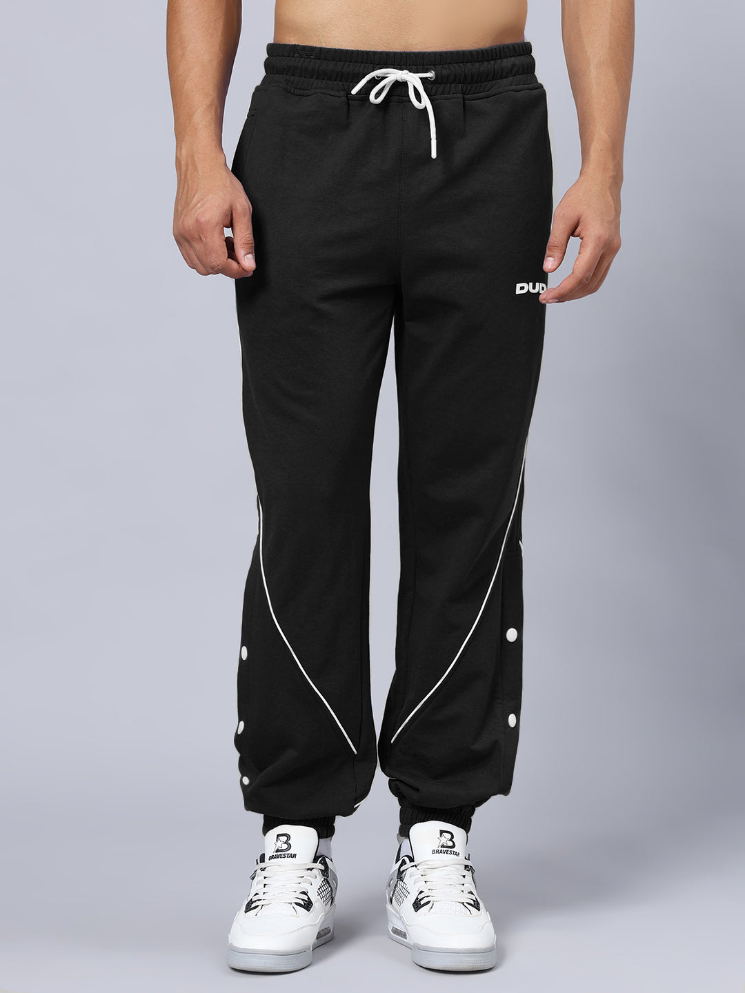 BROSSFINE CONTRAST JOGGERS (BLACK)