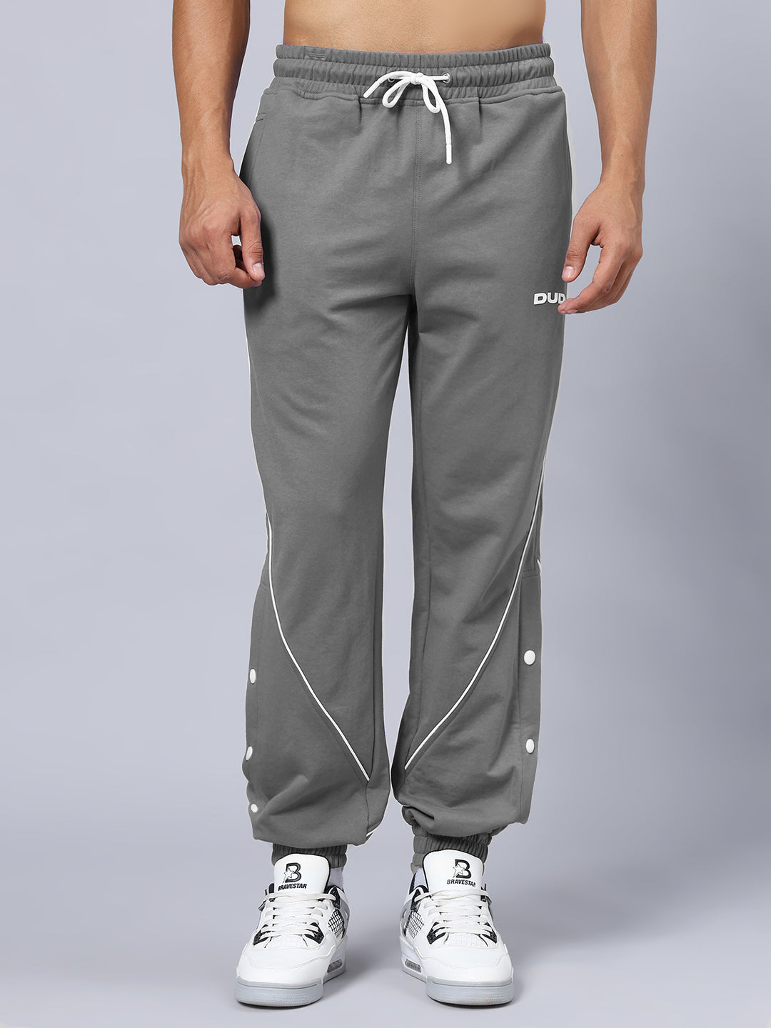 BROSSFINE CONTRAST JOGGERS (GREY)