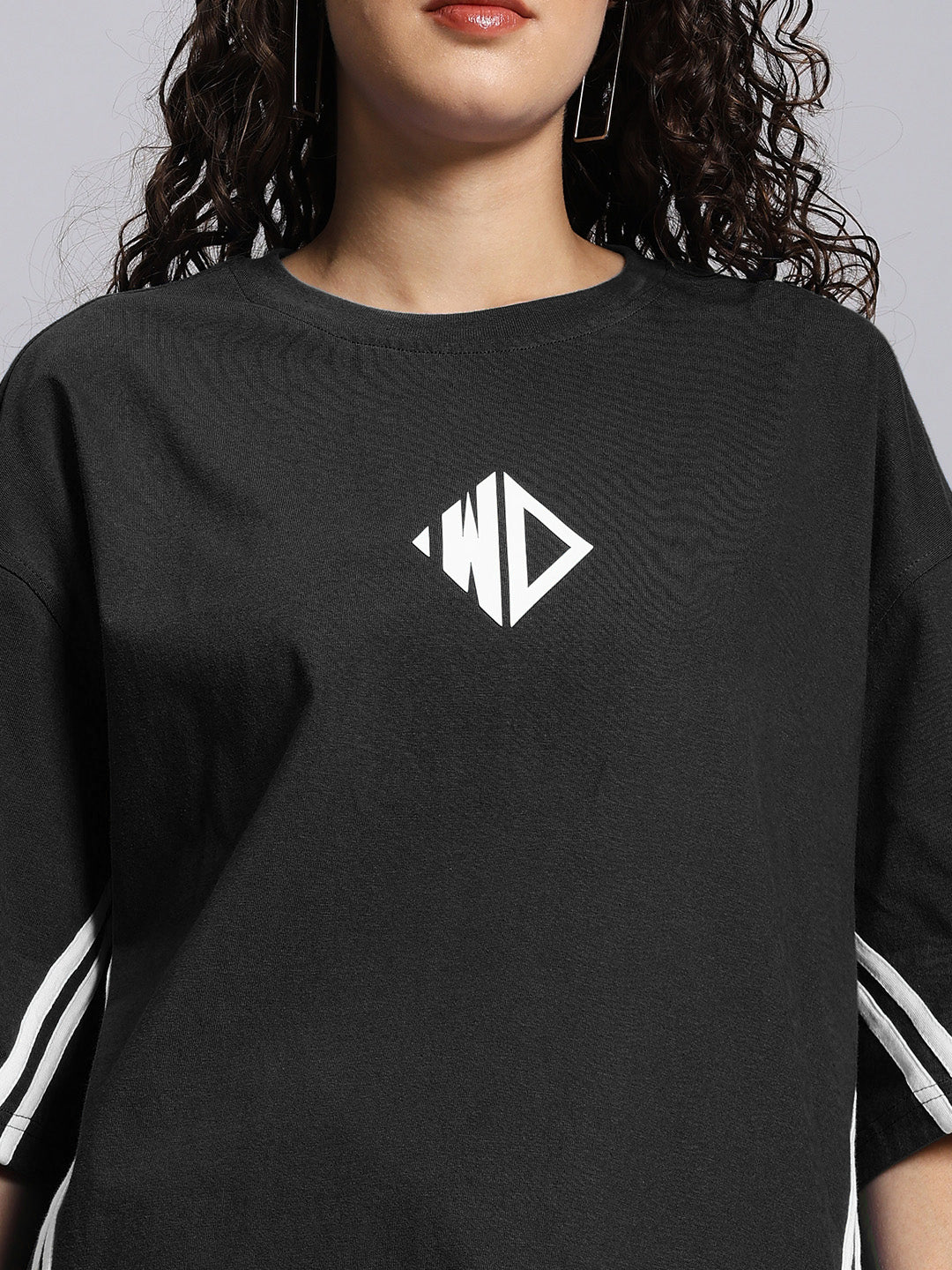 WOMEN'S OUTLOOK SUMMER CO-ORD SHORTS SET (BLACK)