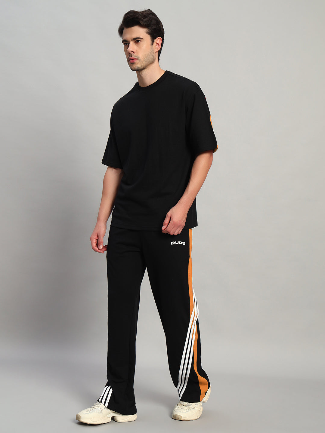 Titan Over-Sized T-Shirt (Black-Orange)