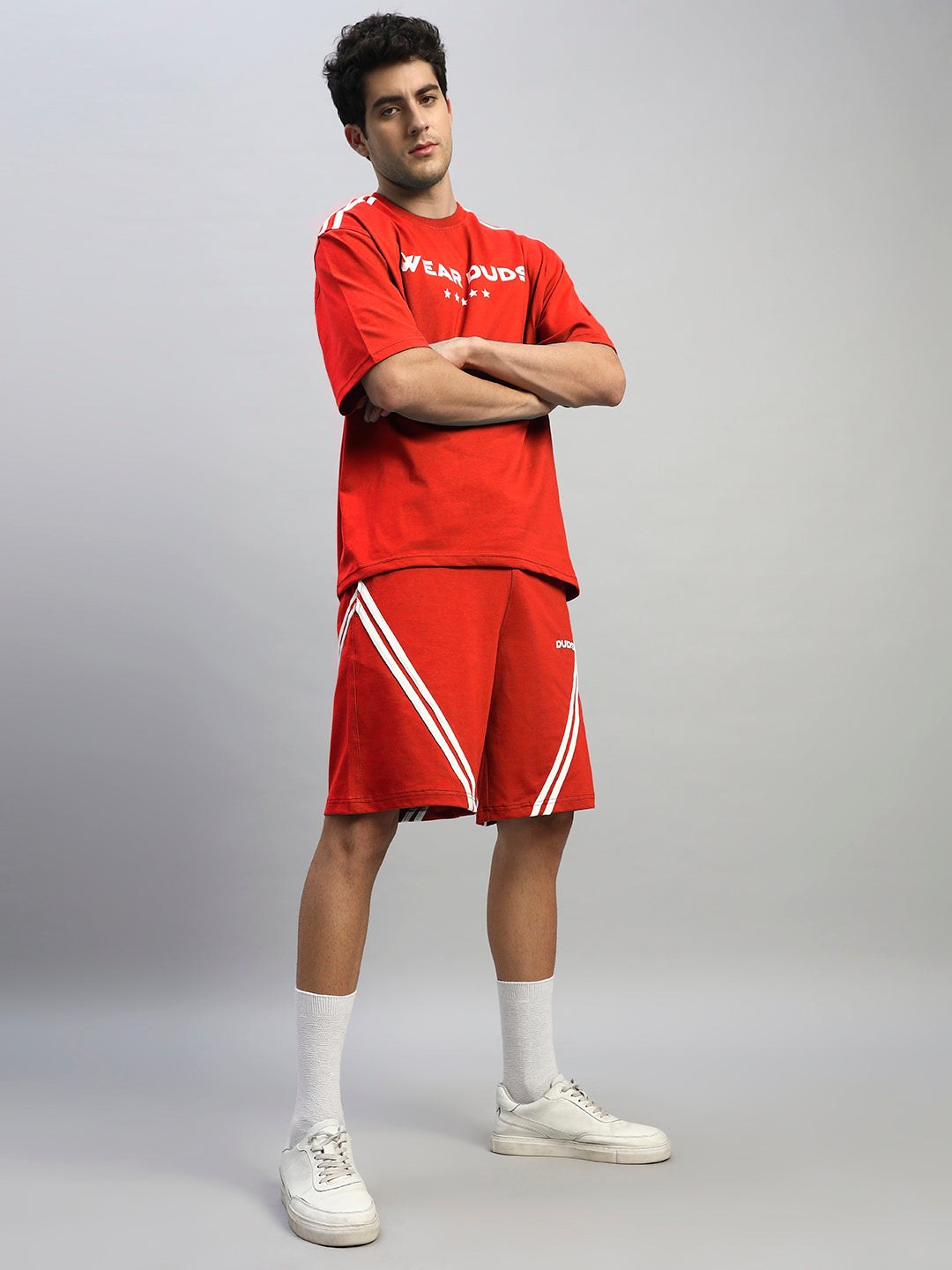 STAR JUMPER SUMMER CO-ORD SET (RED)