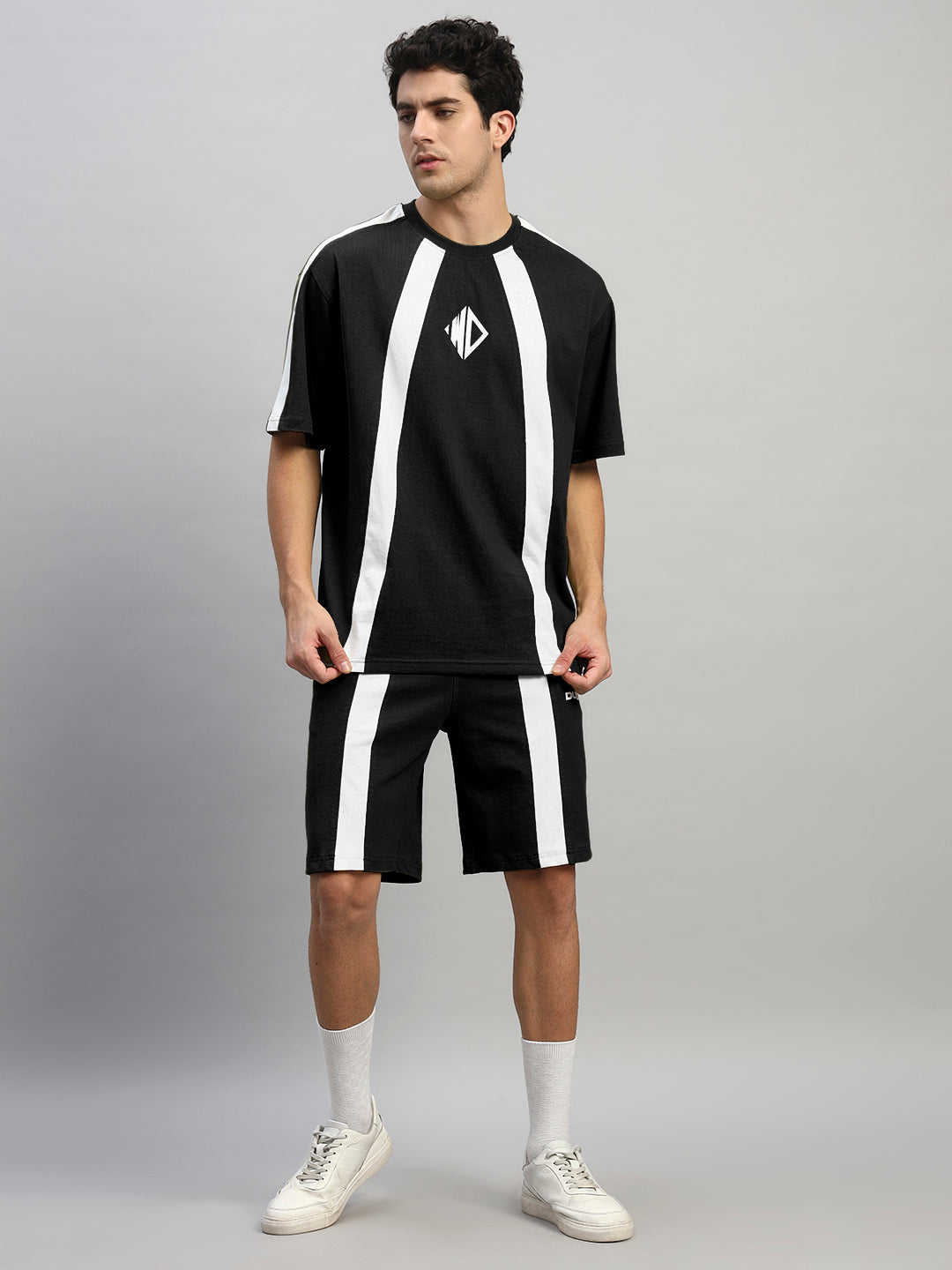 WIDELINE SUMMER CO-ORD SET (BLACK)