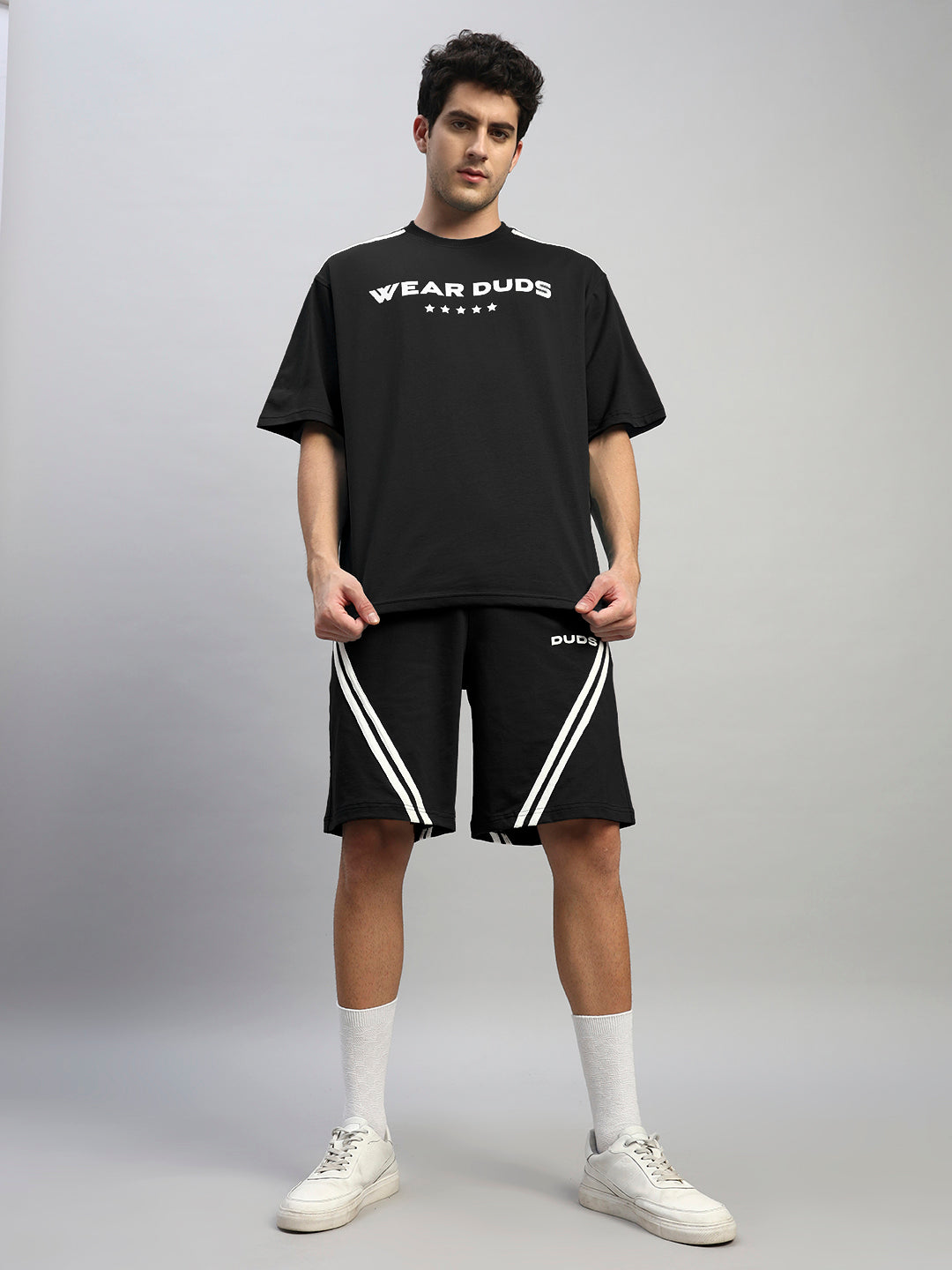 STAR JUMPER SUMMER CO-ORD SET (BLACK)