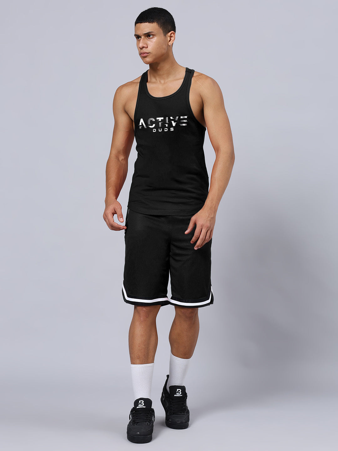 ACTIVE CROSS FIT GYM CO-ORD SET (BLACK)
