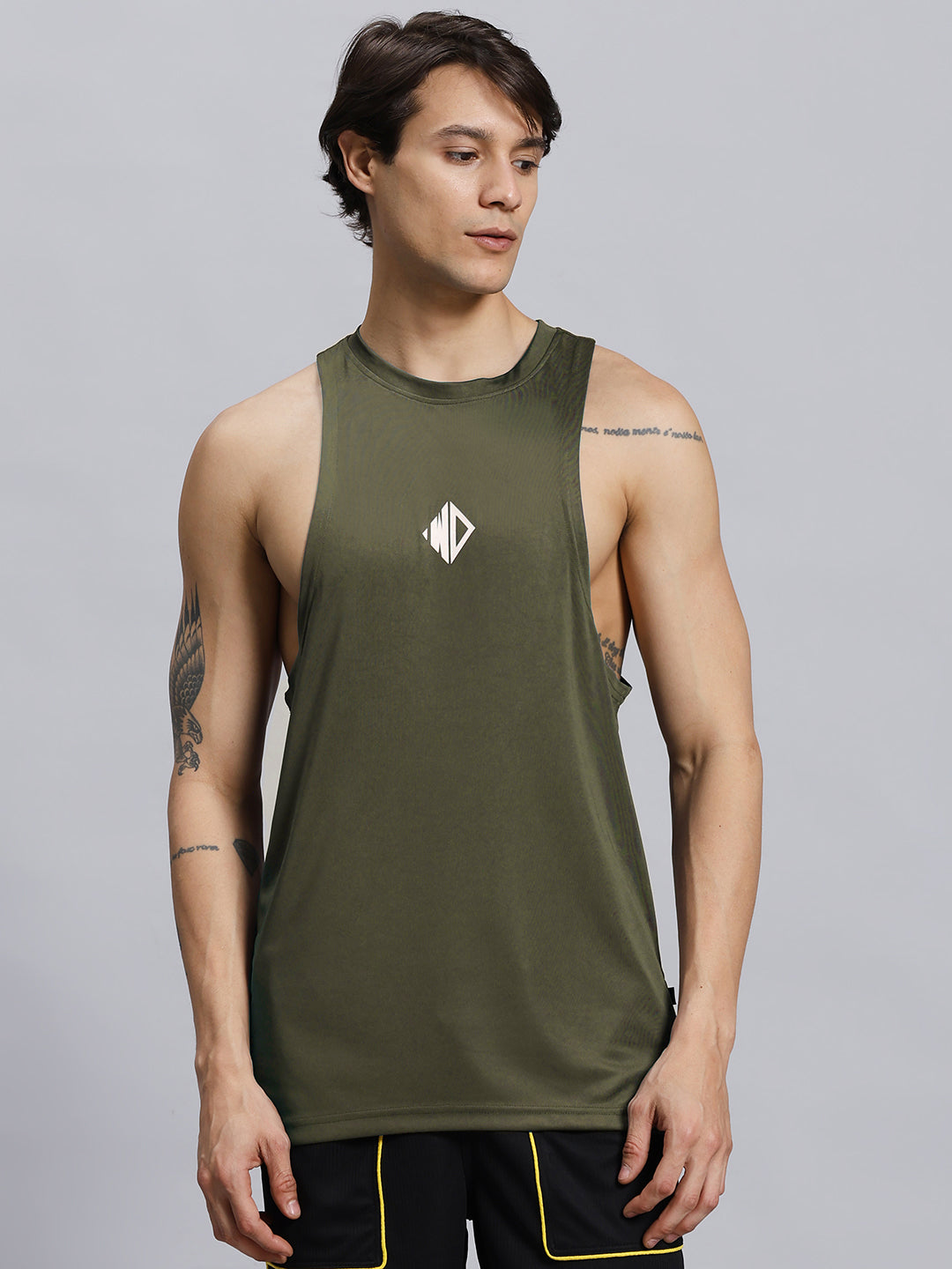 WD STRINGER GYM T-SHIRT (GREEN)