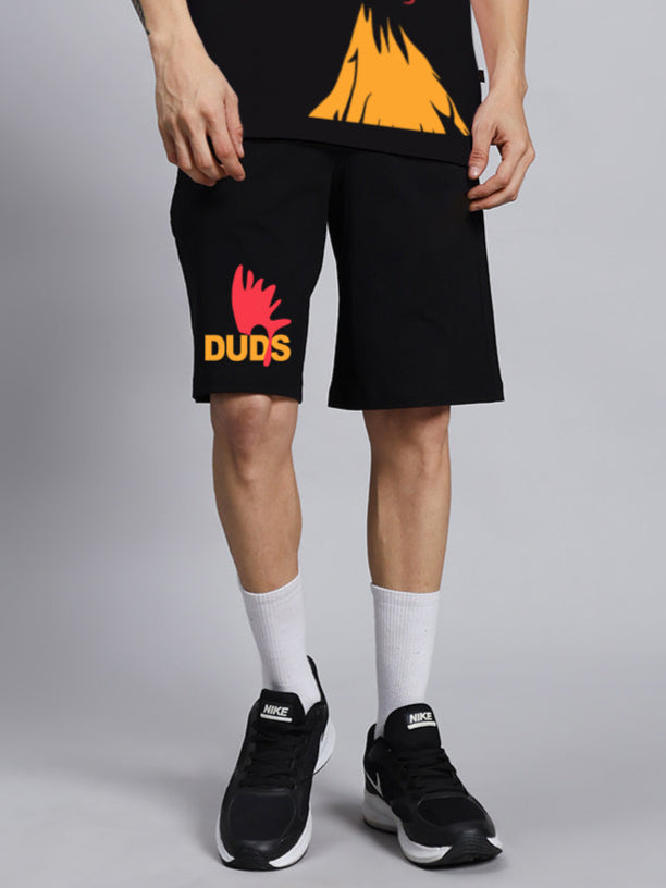 FUNNY CHICKEN SUMMER SHORTS (BLACK)