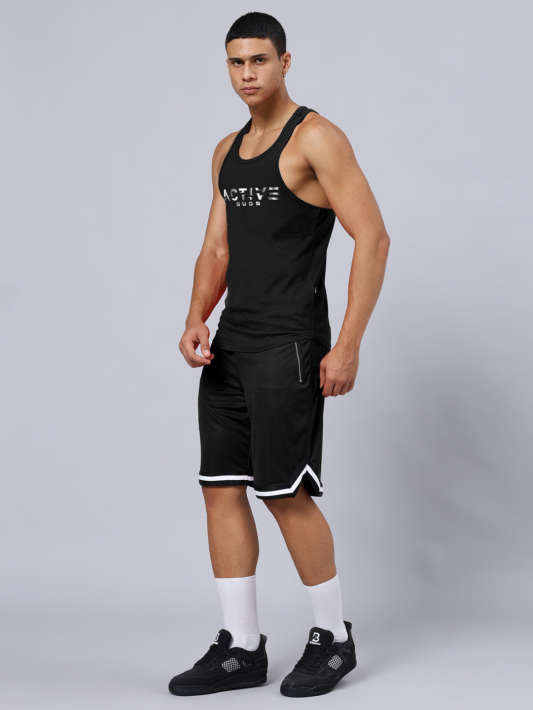 ACTIVE CROSS FIT GYM CO-ORD SET (BLACK)
