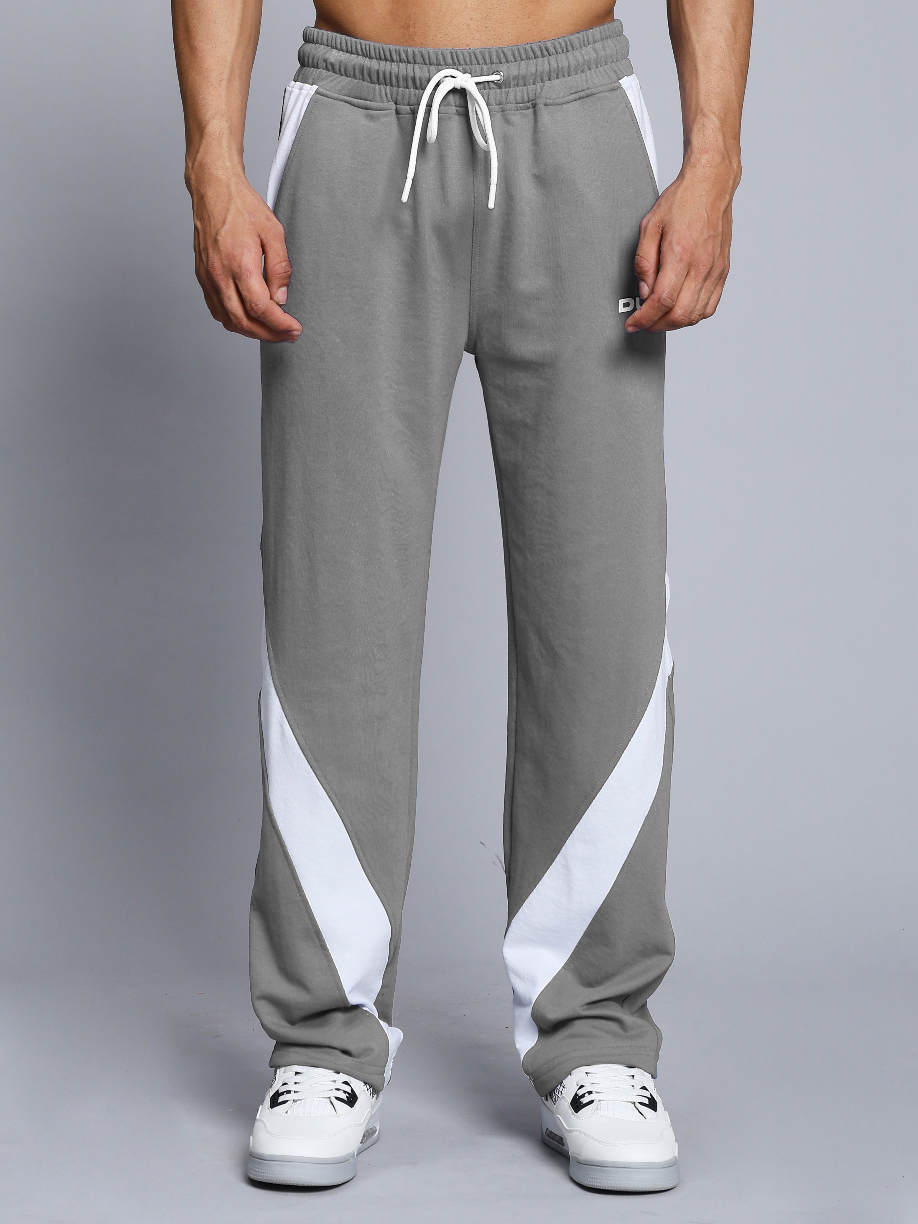 CELESTINE COOL RELAXED FIT JOGGER (GREY WHITE)