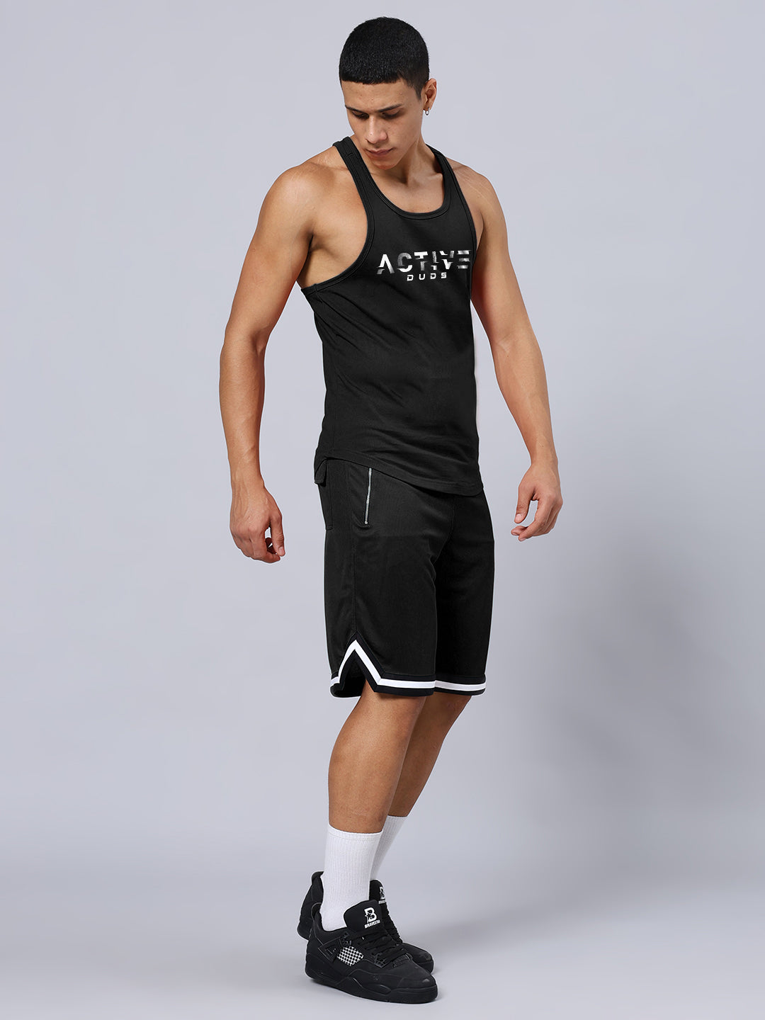 ACTIVE CROSS FIT GYM CO-ORD SET (BLACK)