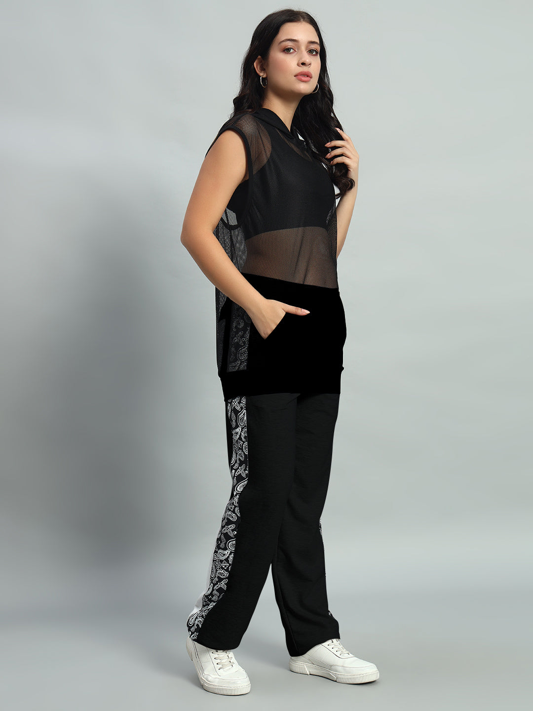 Women's Boogie Oversized Co-ord Set (Black)