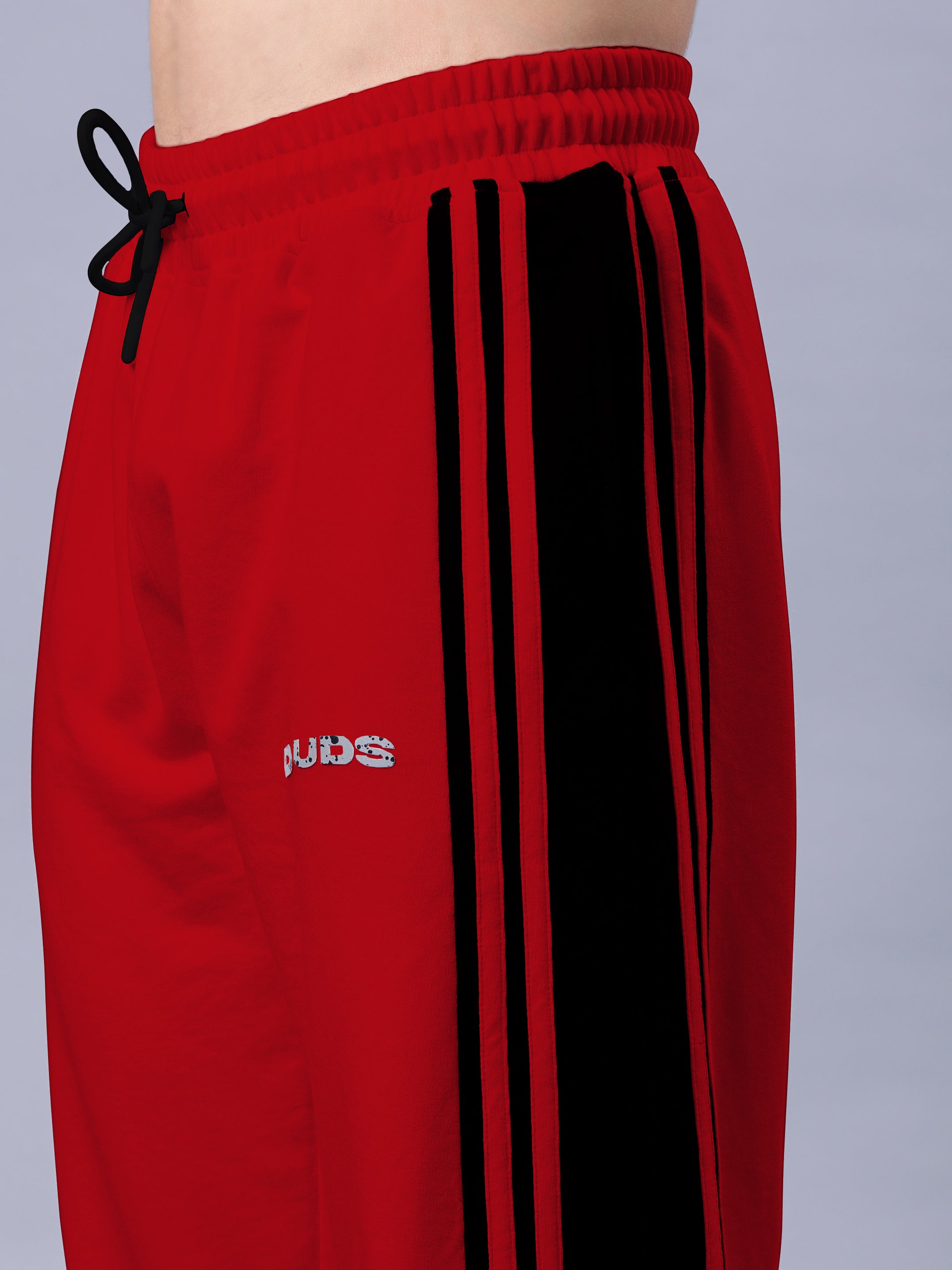FRENZY CURVE CONTRAST JOGGERS (RED BLACK)