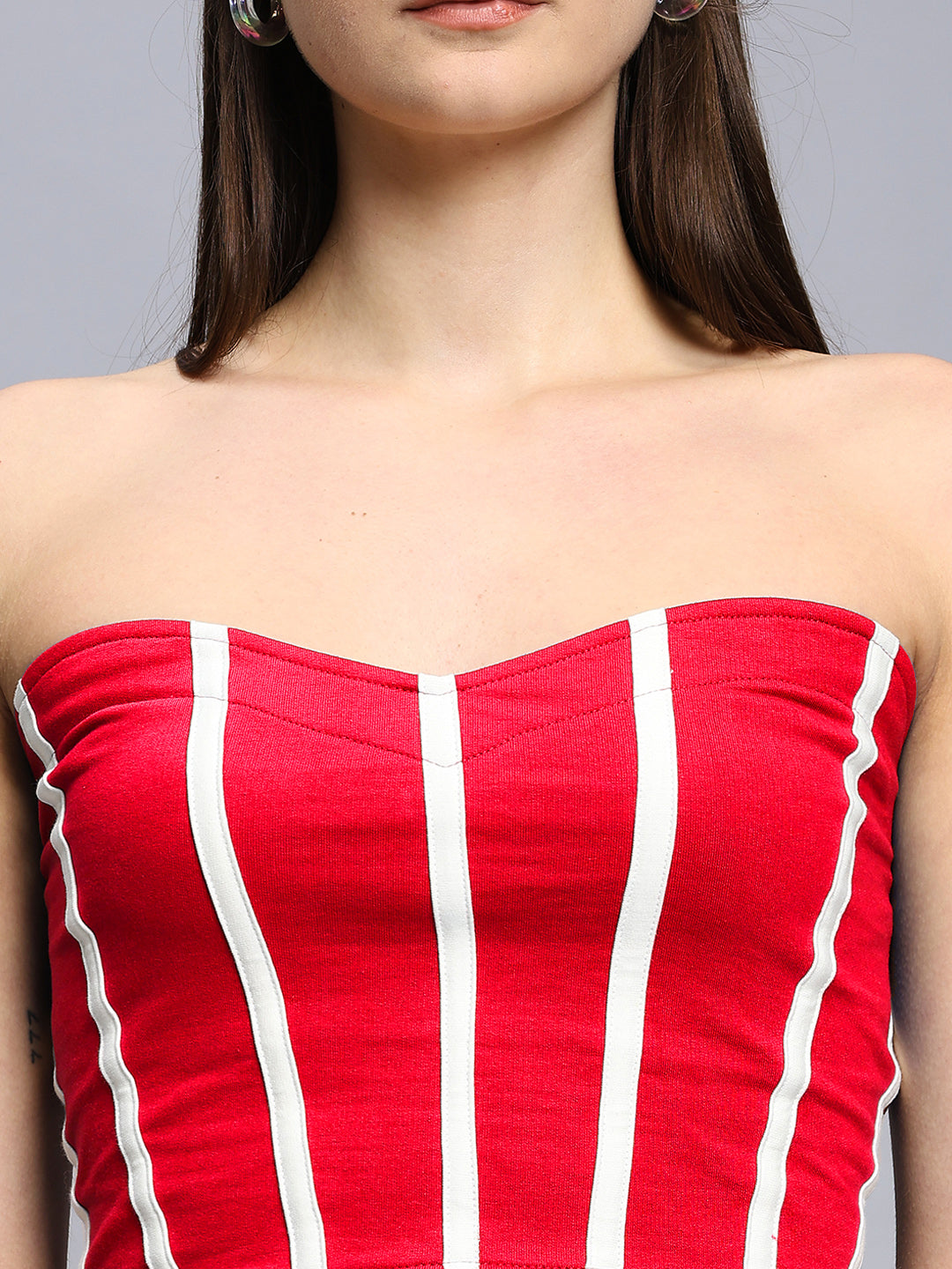 WOMEN'S LIVIANA COOL BANDEAU TOP (RED)