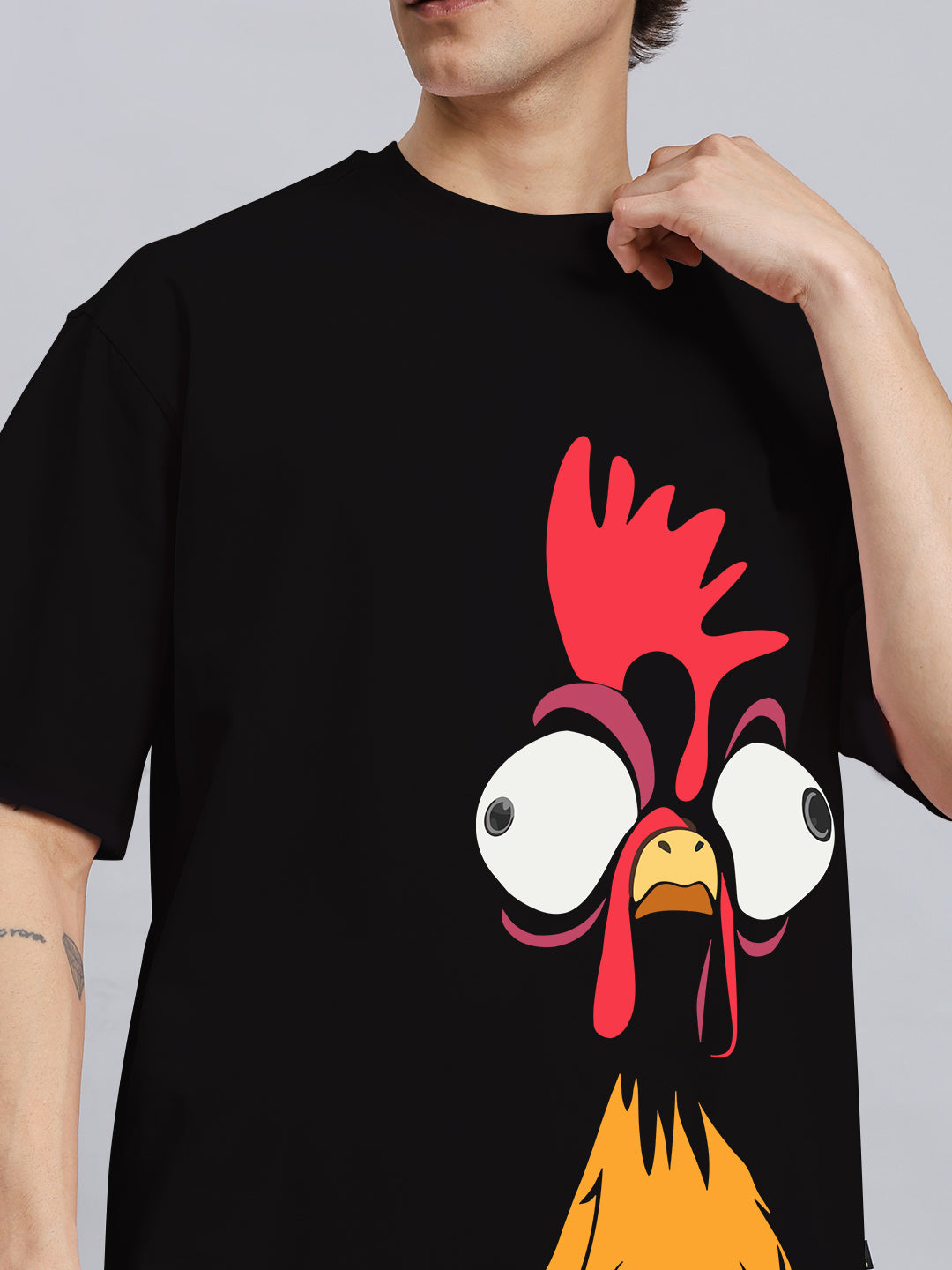 FUNNY CHICKEN SUMMER CO-ORD SET (BLACK)