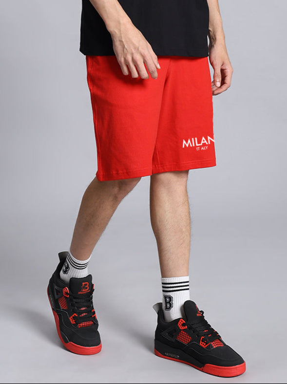 MILANO SUMMER SHORTS (RED)